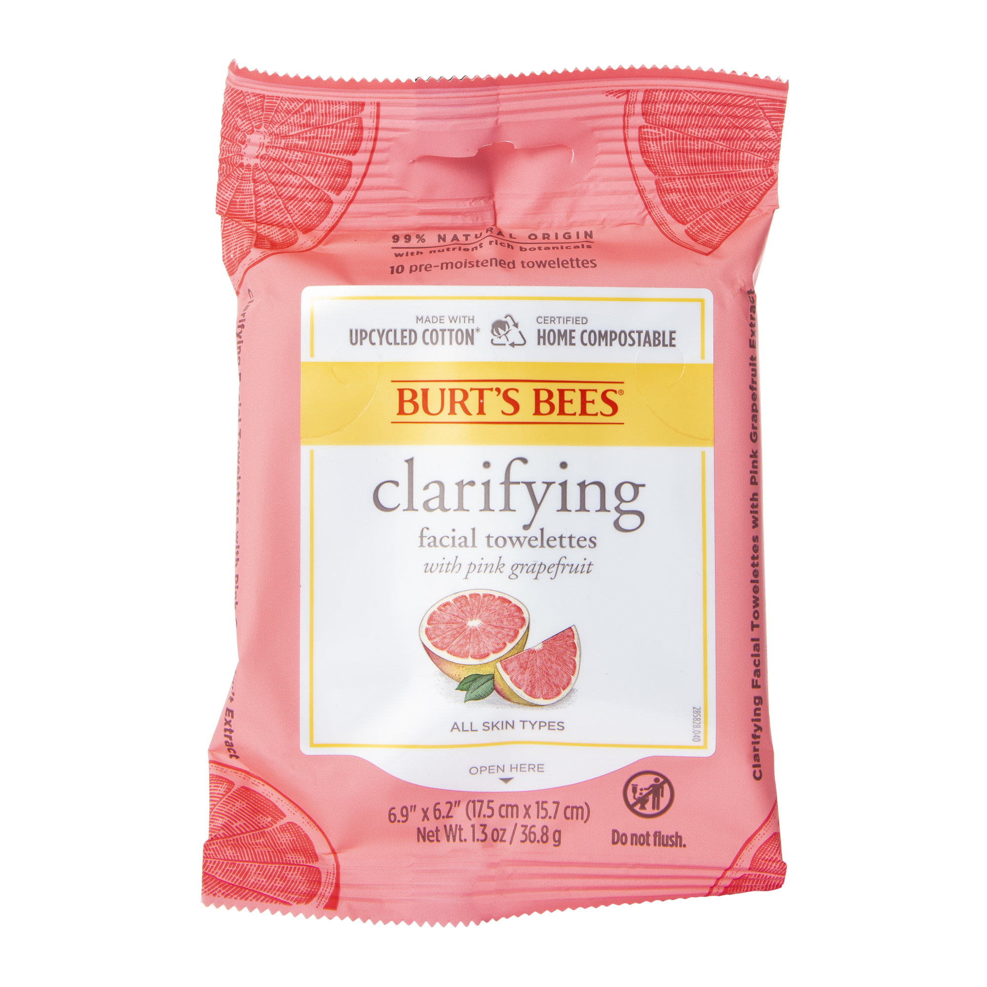 Burt's Bees® Clarifying Facial Towelettes With Grapefruit 1.3 Fl.oz