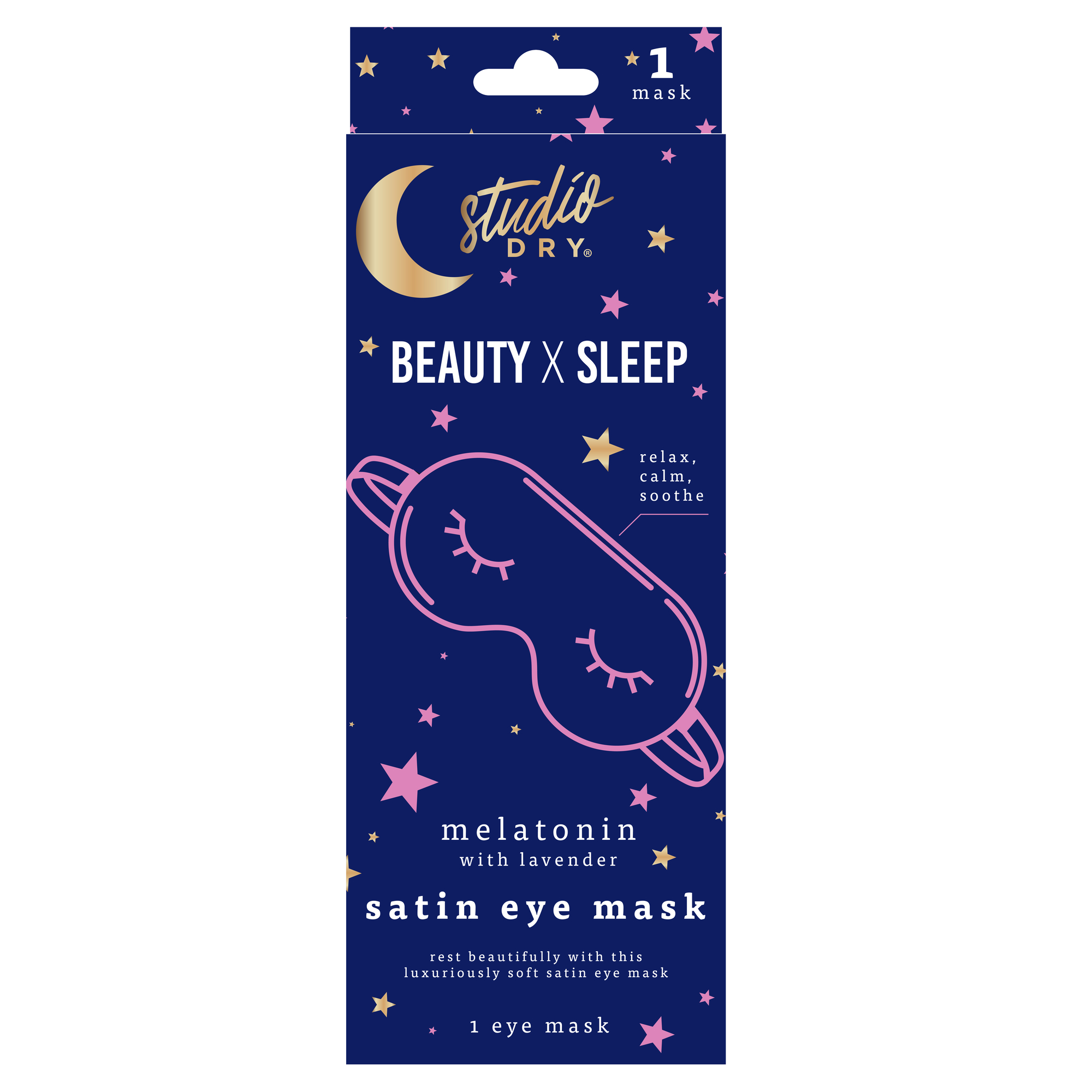 Studio Dry® Beauty x Sleep Melatonin Satin Eye Mask