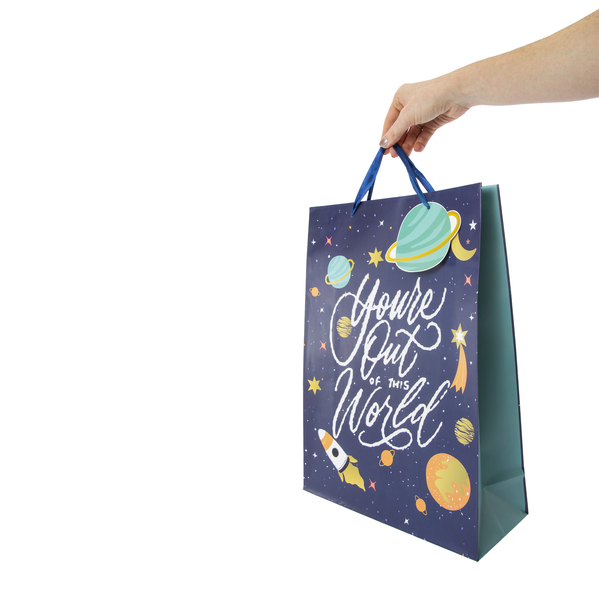 Jumbo Outer Space Party Gift Bag 17.8in x 12.8in
