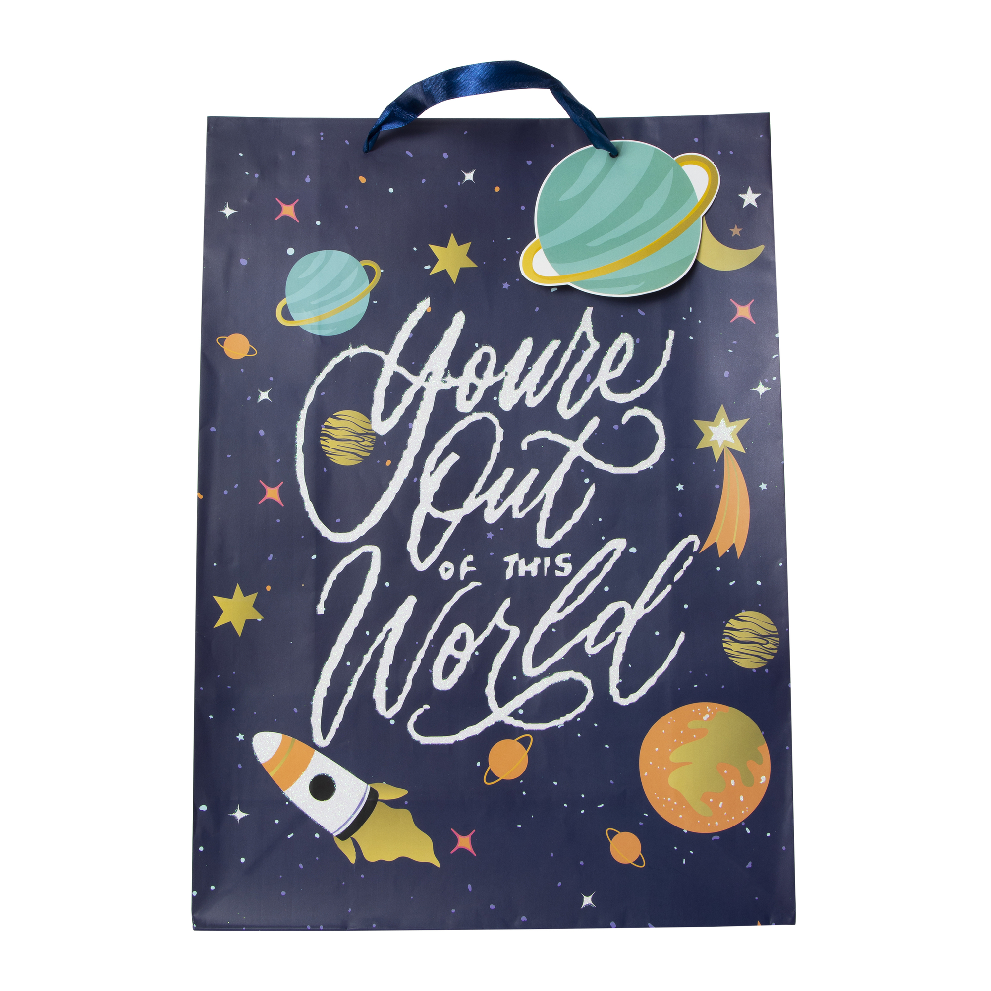 Jumbo Outer Space Party Gift Bag 17.8in x 12.8in