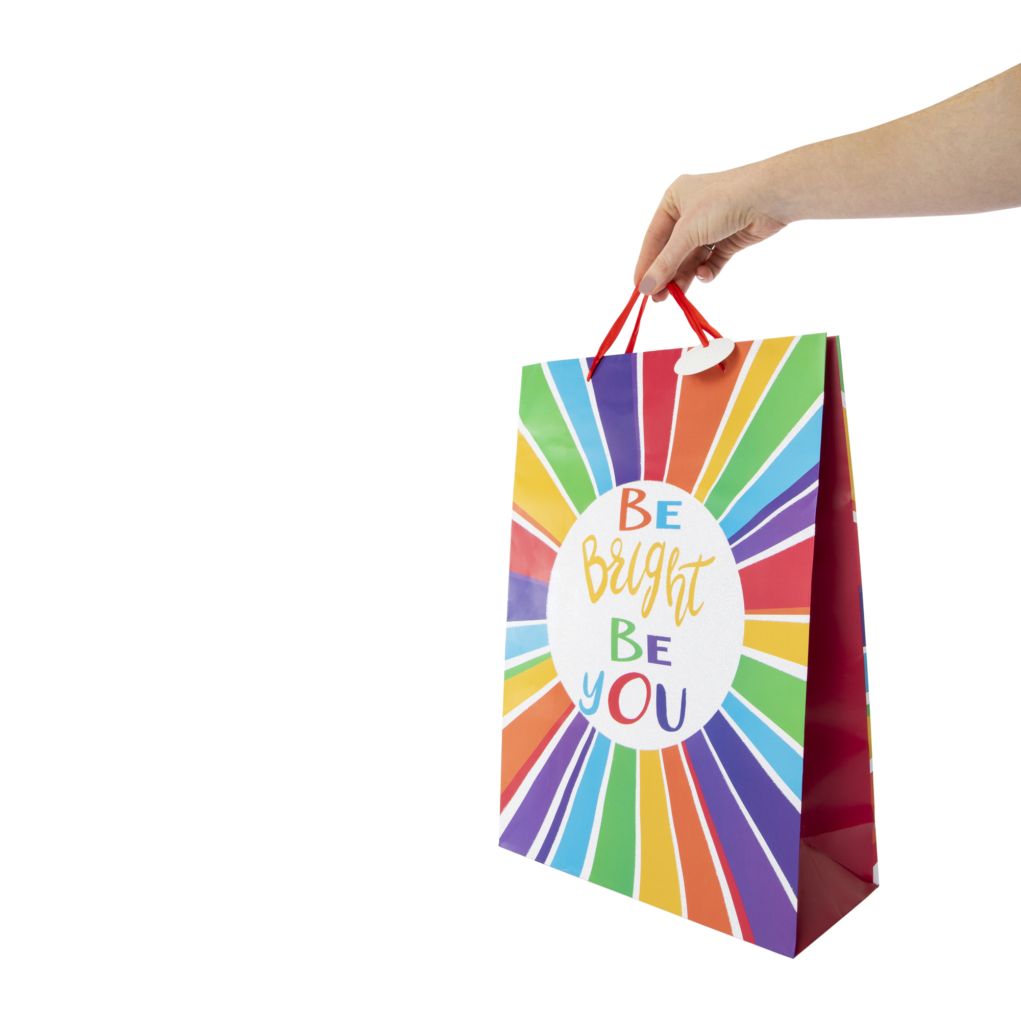Jumbo Rainbow Party Gift Bag 17.8in x 12.8in