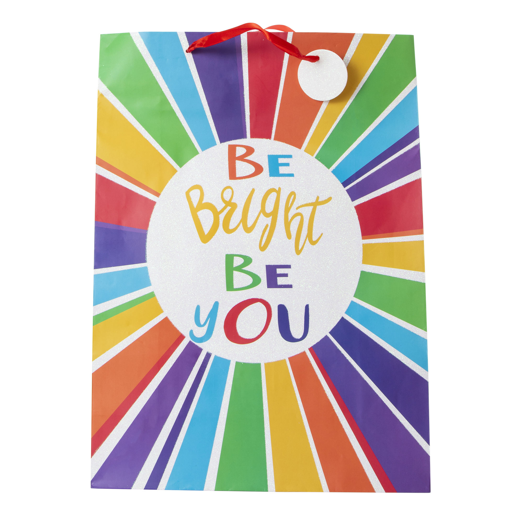 Jumbo Rainbow Party Gift Bag 17.8in x 12.8in