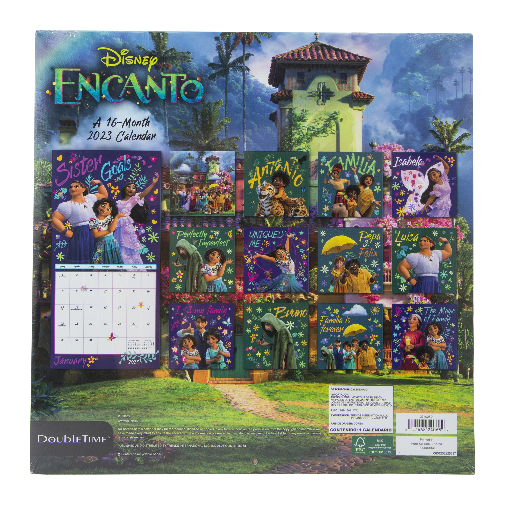 Disney Encanto 16-Month 2023 Wall Calendar