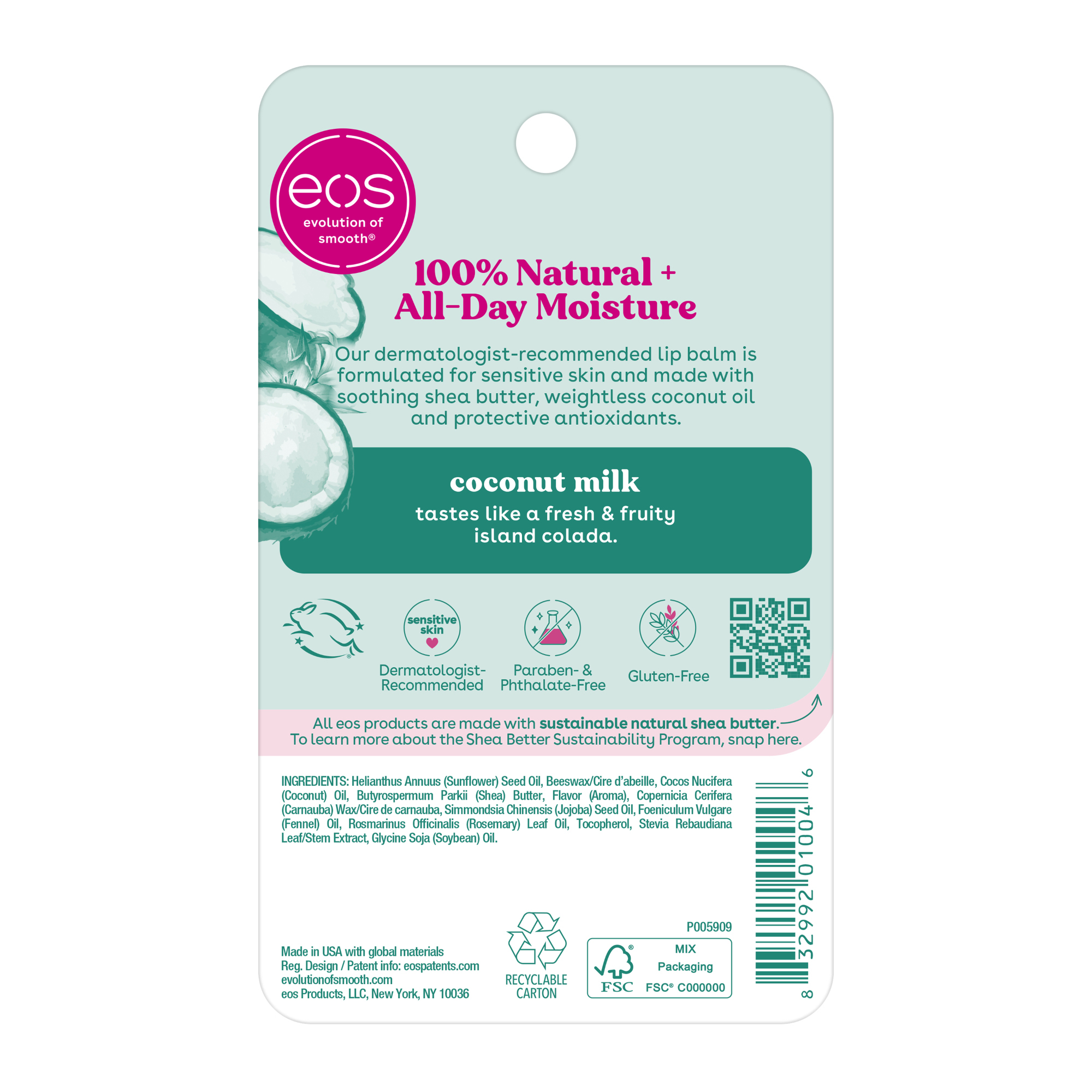 Eos® Visibly Soft Coconut Milk Lip Balm