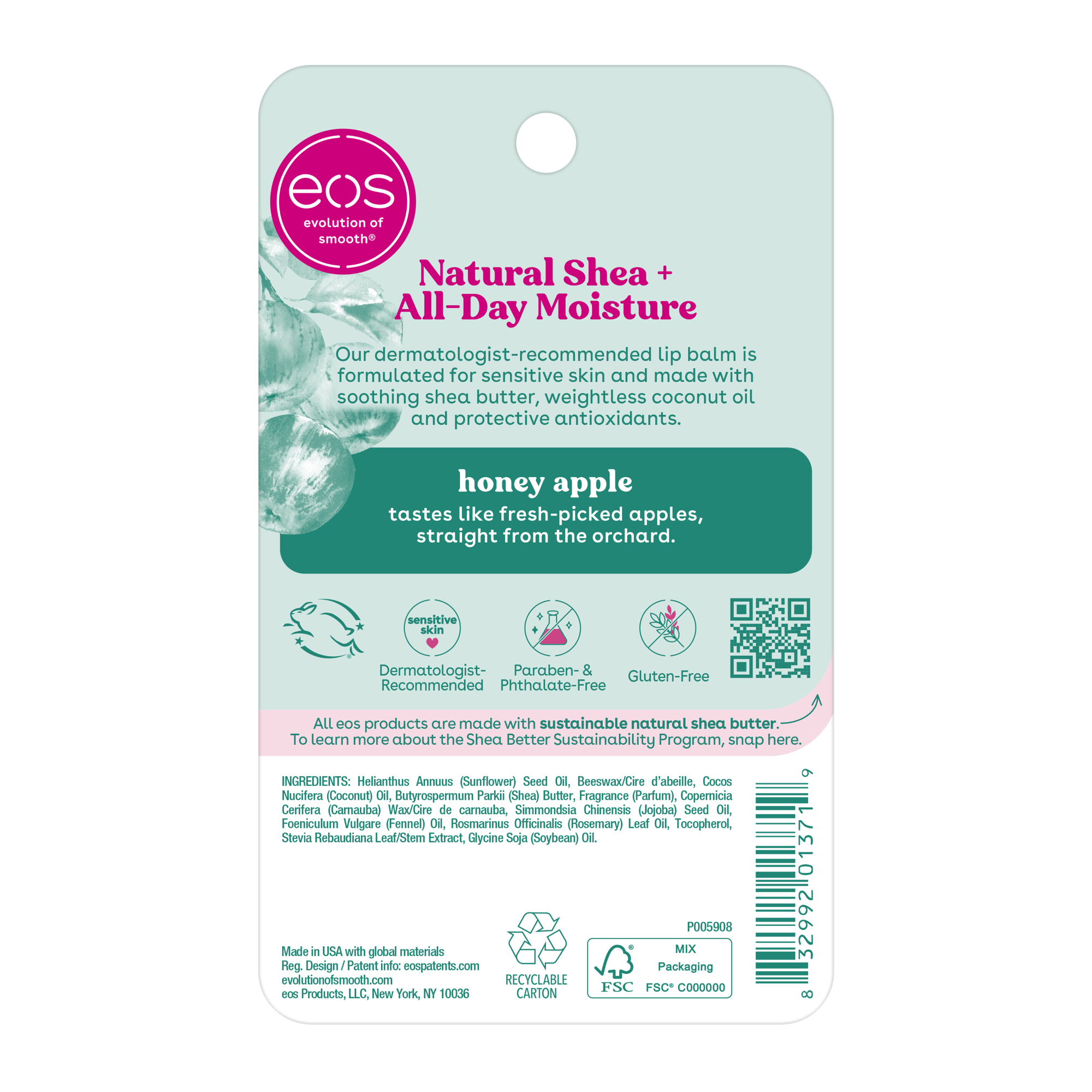 Eos® Honey Apple Lasting Hydration Lip Care