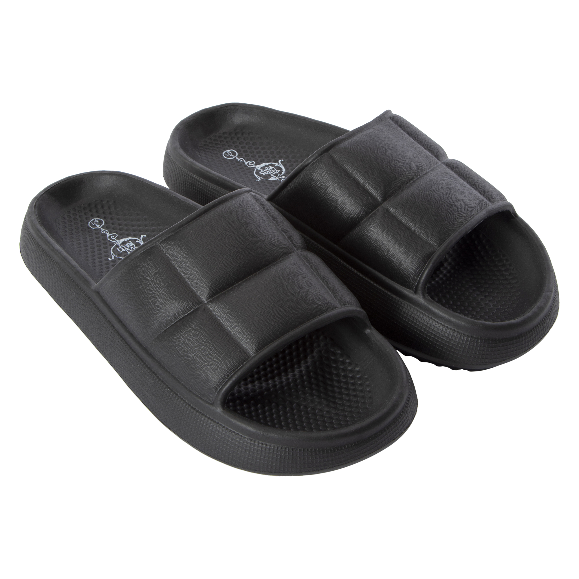 Ladies Quilted Puff Slide Sandals