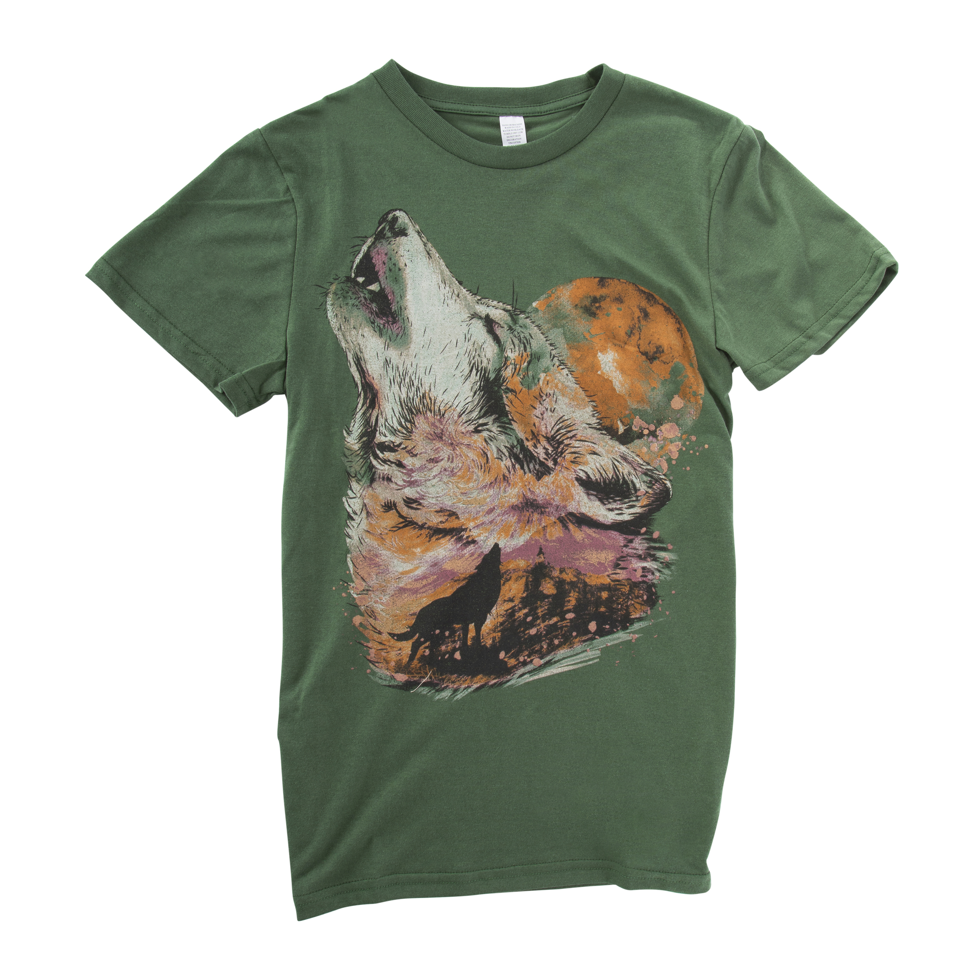 Wolf & Full Moon Graphic Tee
