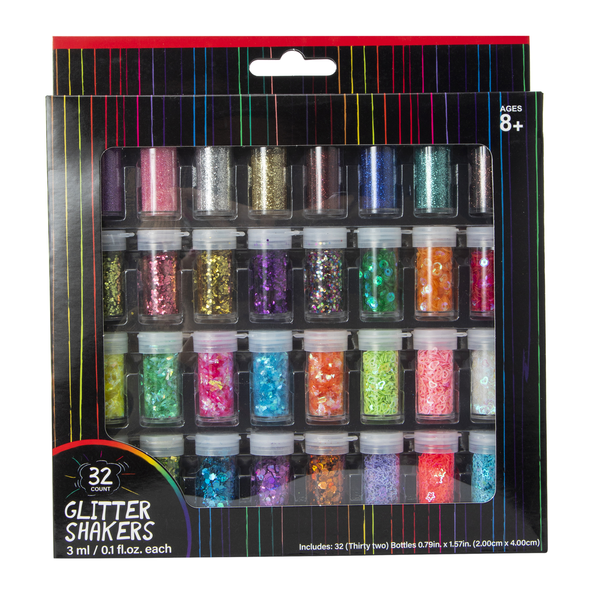 32-Count Glitter Shakers Set