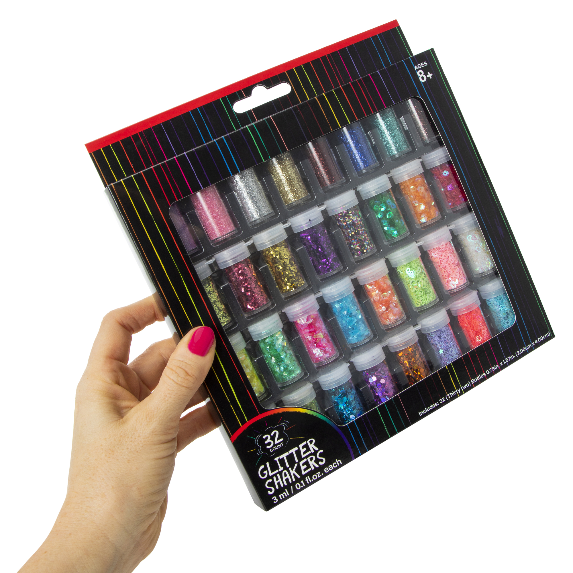 32-Count Glitter Shakers Set