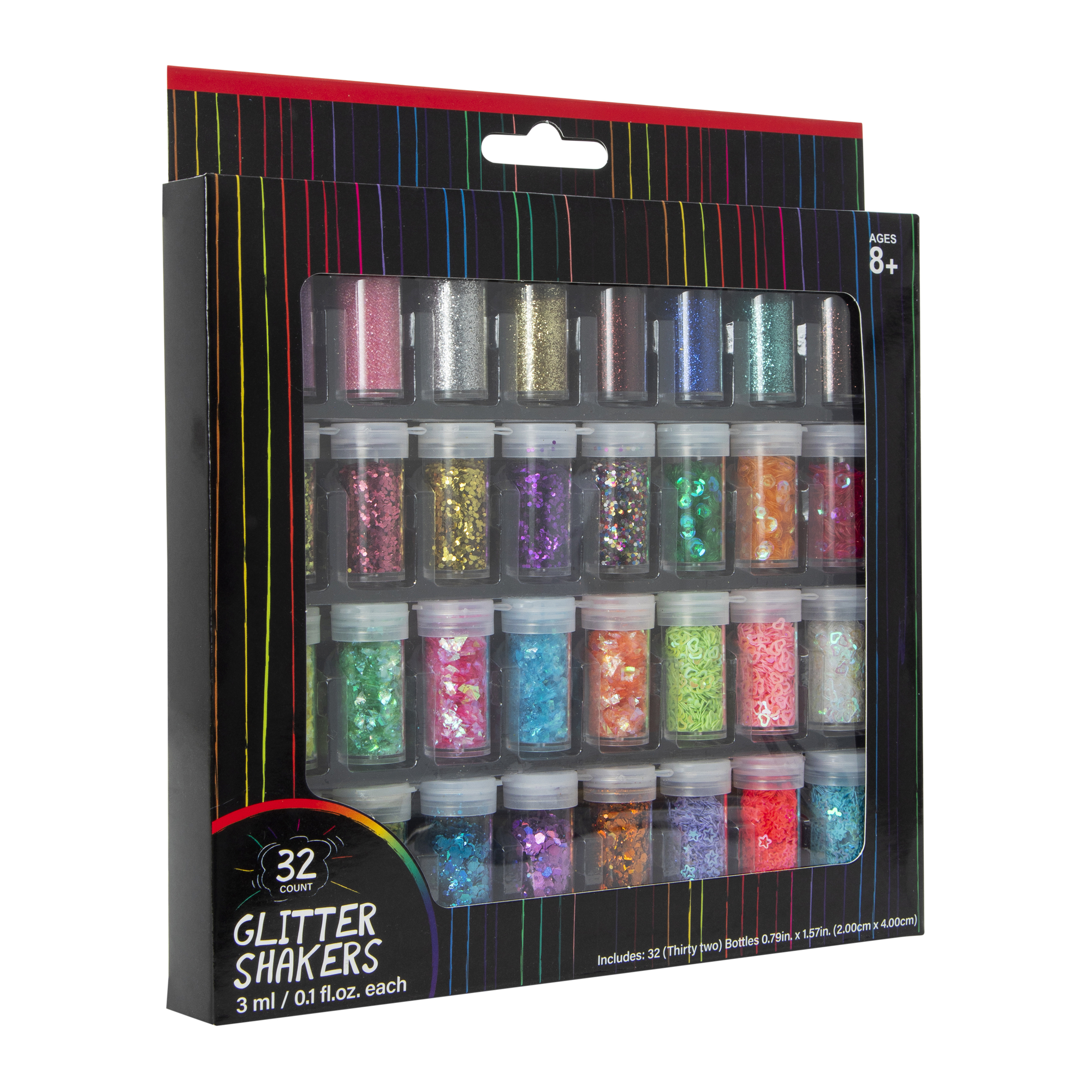 32-Count Glitter Shakers Set