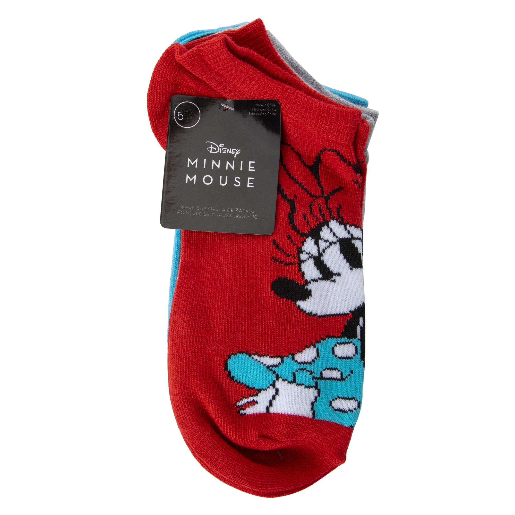 Minnie Mouse Ladies Ankle Socks 5-Pack