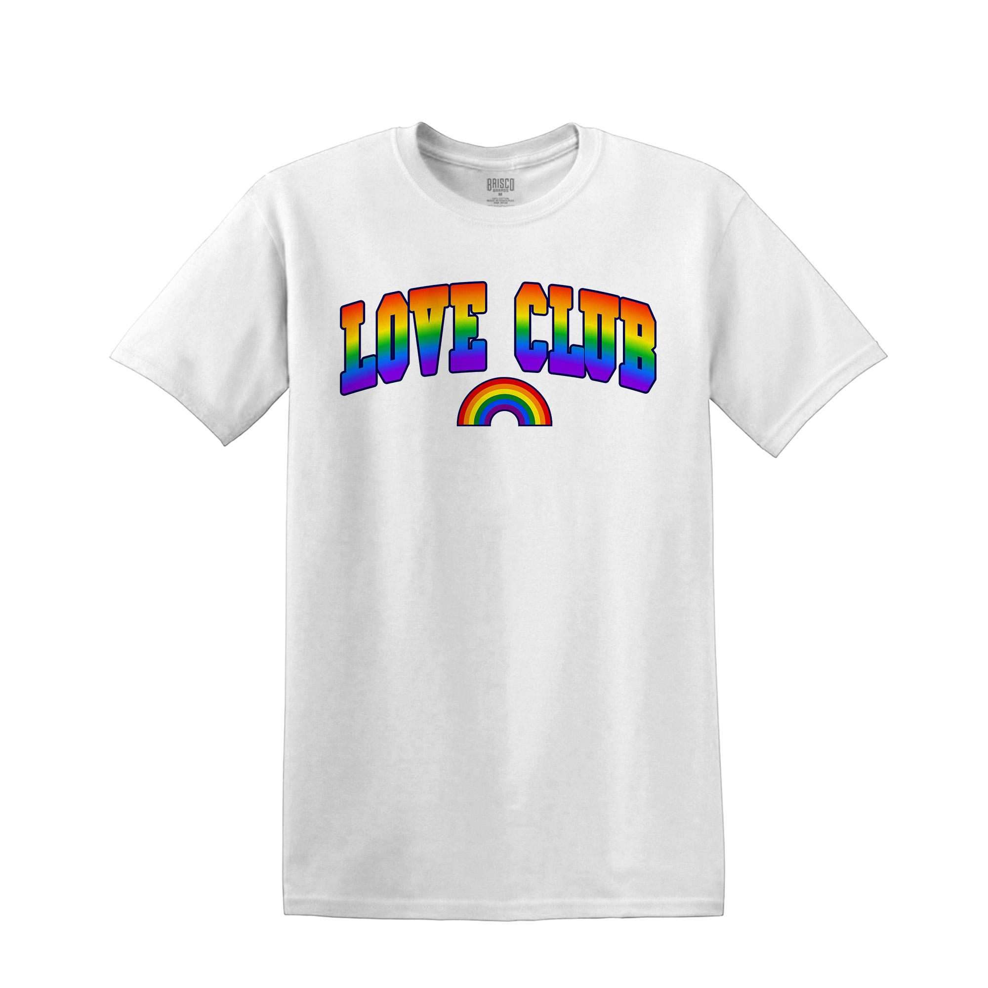 Rainbow 'Love Club' Graphic Tee