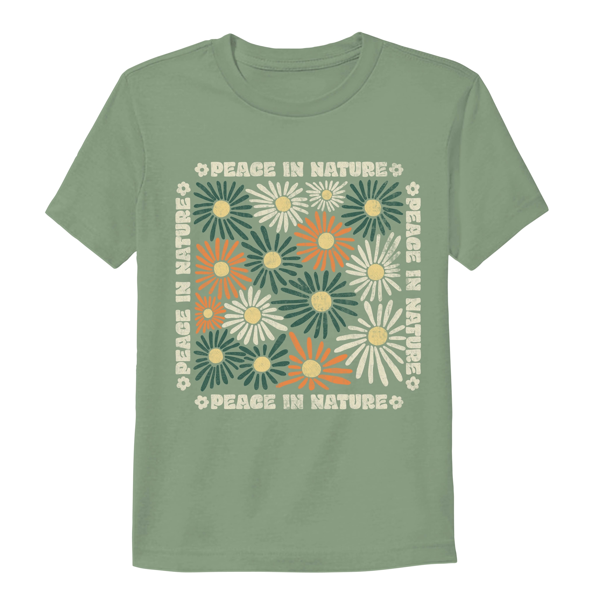 Peace Nature' Floral Graphic Tee