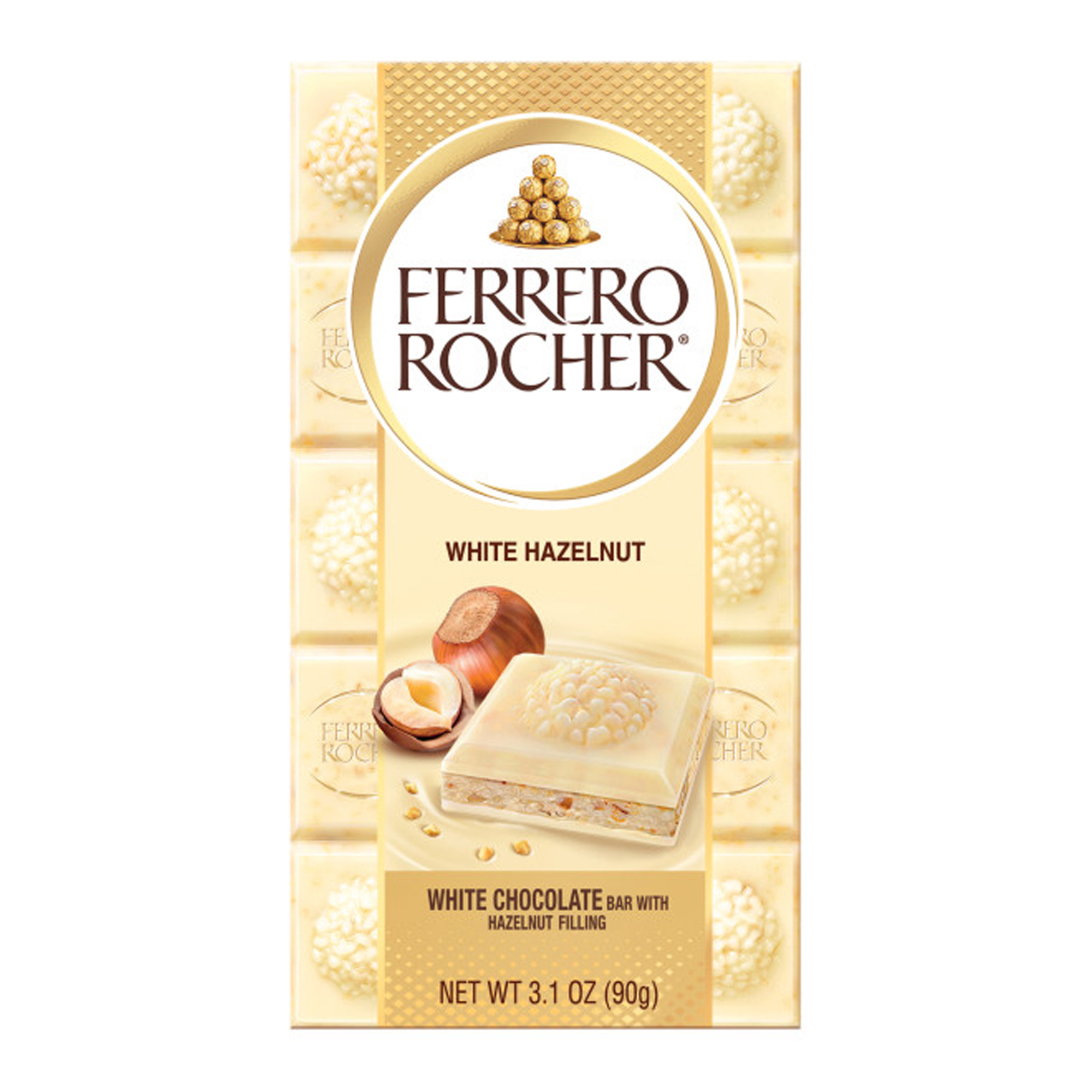 Ferrero Rocher® White Hazelnut Chocolate Bar 3.1oz