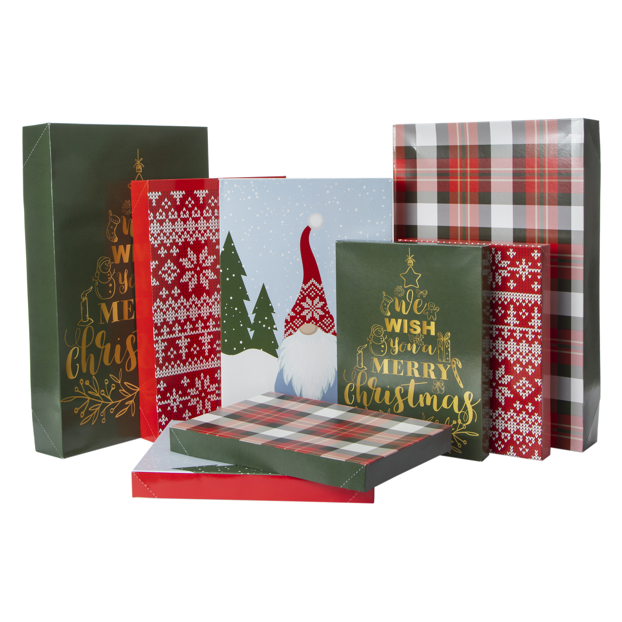 Traditional Holiday Gift Boxes 8-Pack