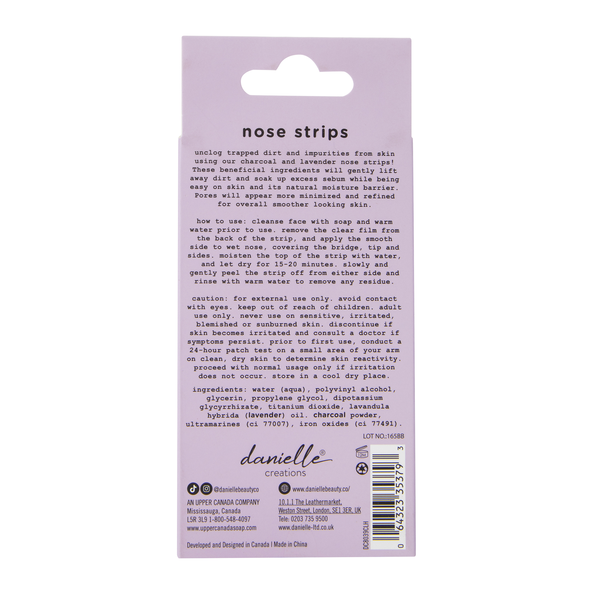 Danielle Creations® Blackhead Clearing Tea Tree & Aloe Vera Nose Stripes 8-Pack