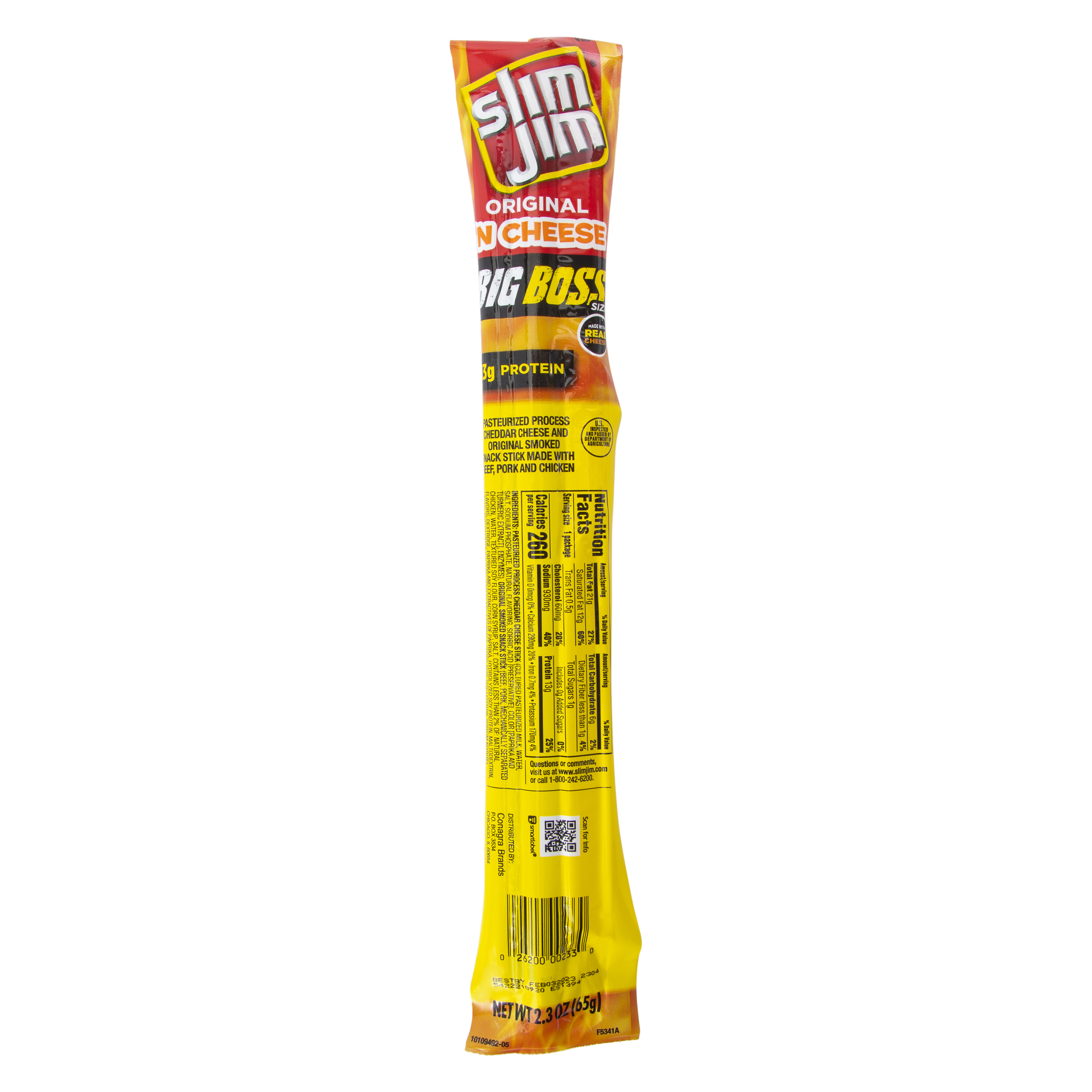 Slim Jim® Big Boss Original N' Cheese Snack Stick 2.3oz