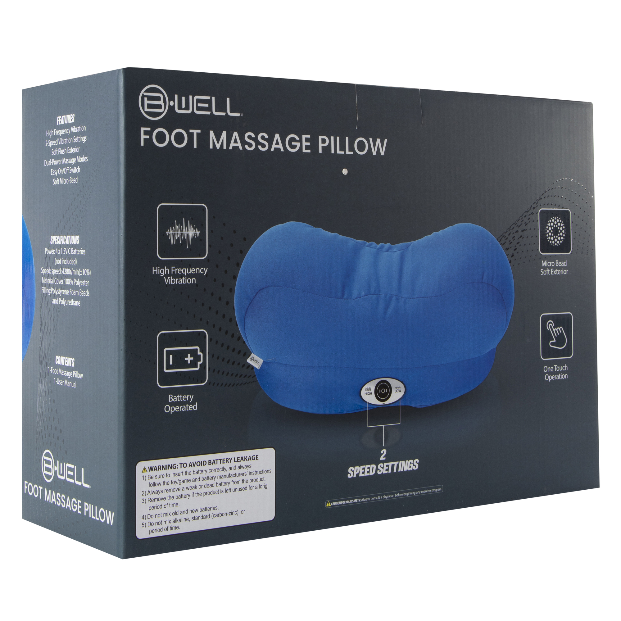 High Frequency Vibrating Foot Massager Pillow