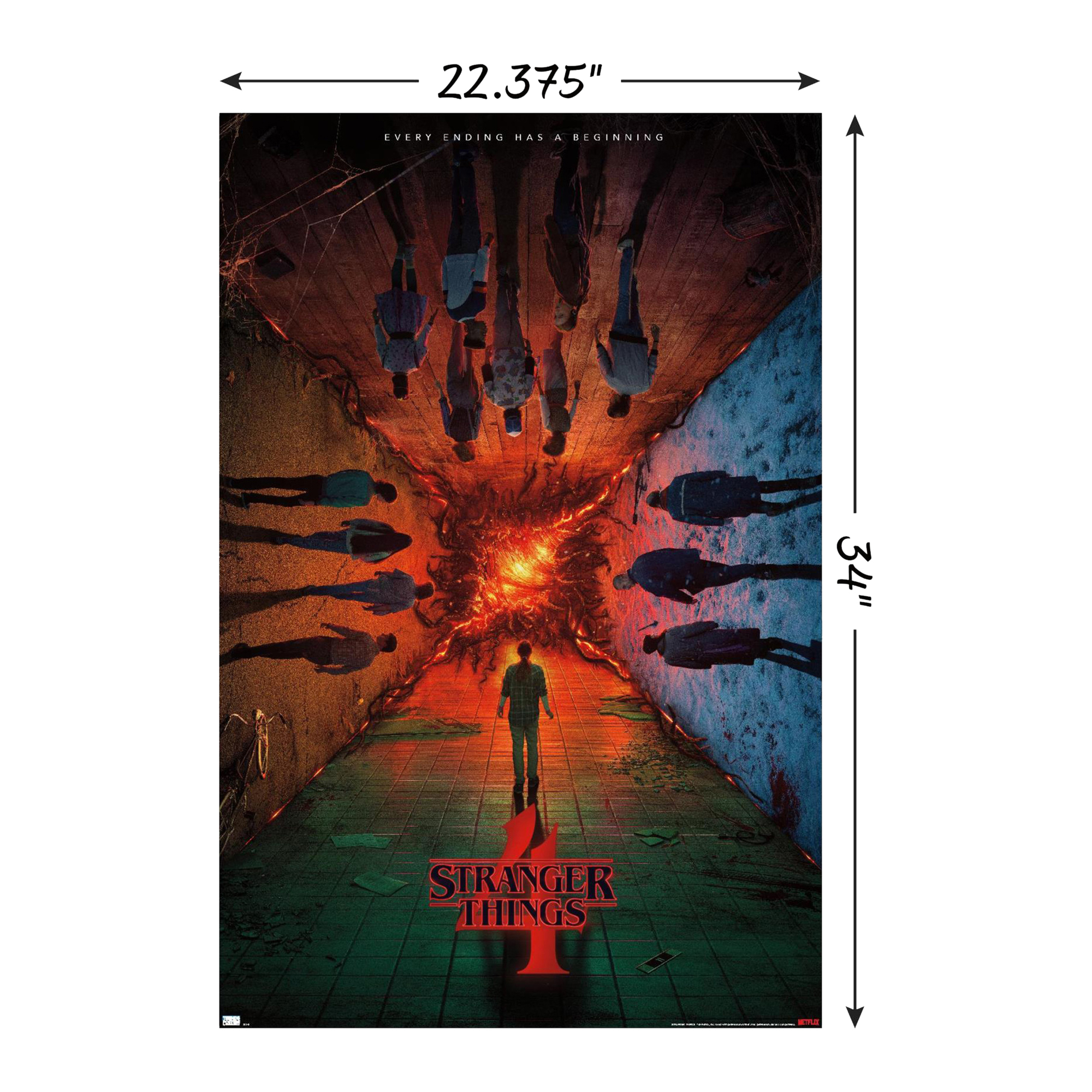 Stranger Things Season 4 Poster 22.375in x 34in