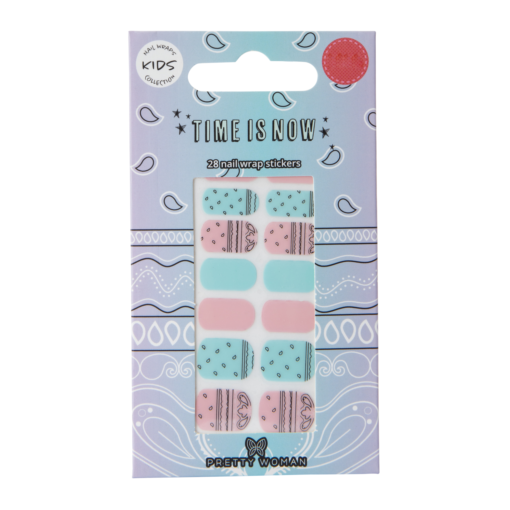 Kids Pretty Woman Nail Wraps 28-Piece