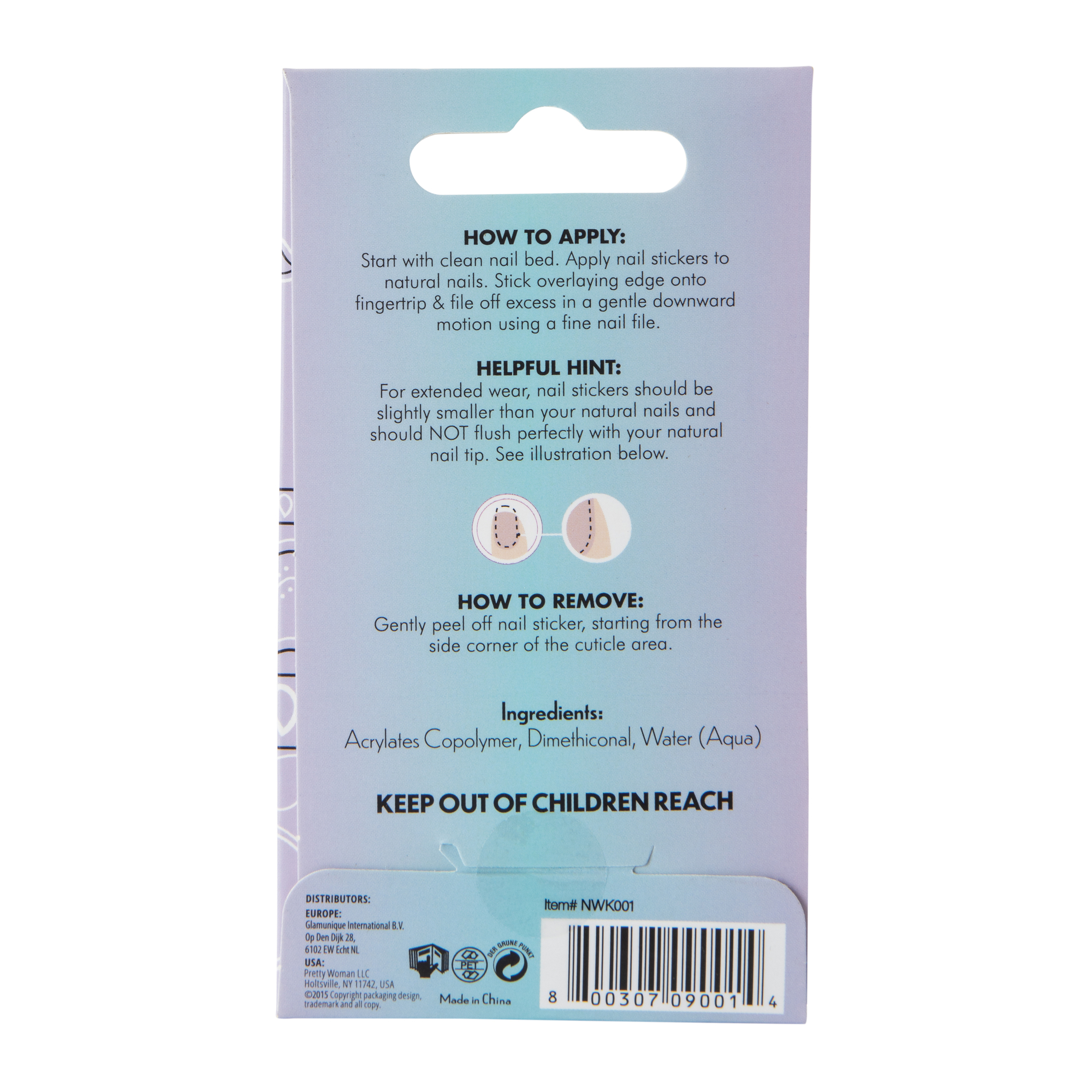 Kids Pretty Woman Nail Wraps 28-Piece