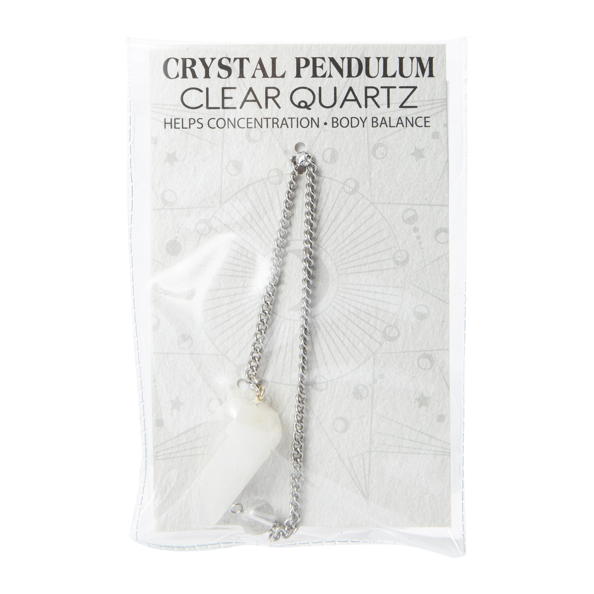 Healing Crystal Pendulum - Clear Quartz