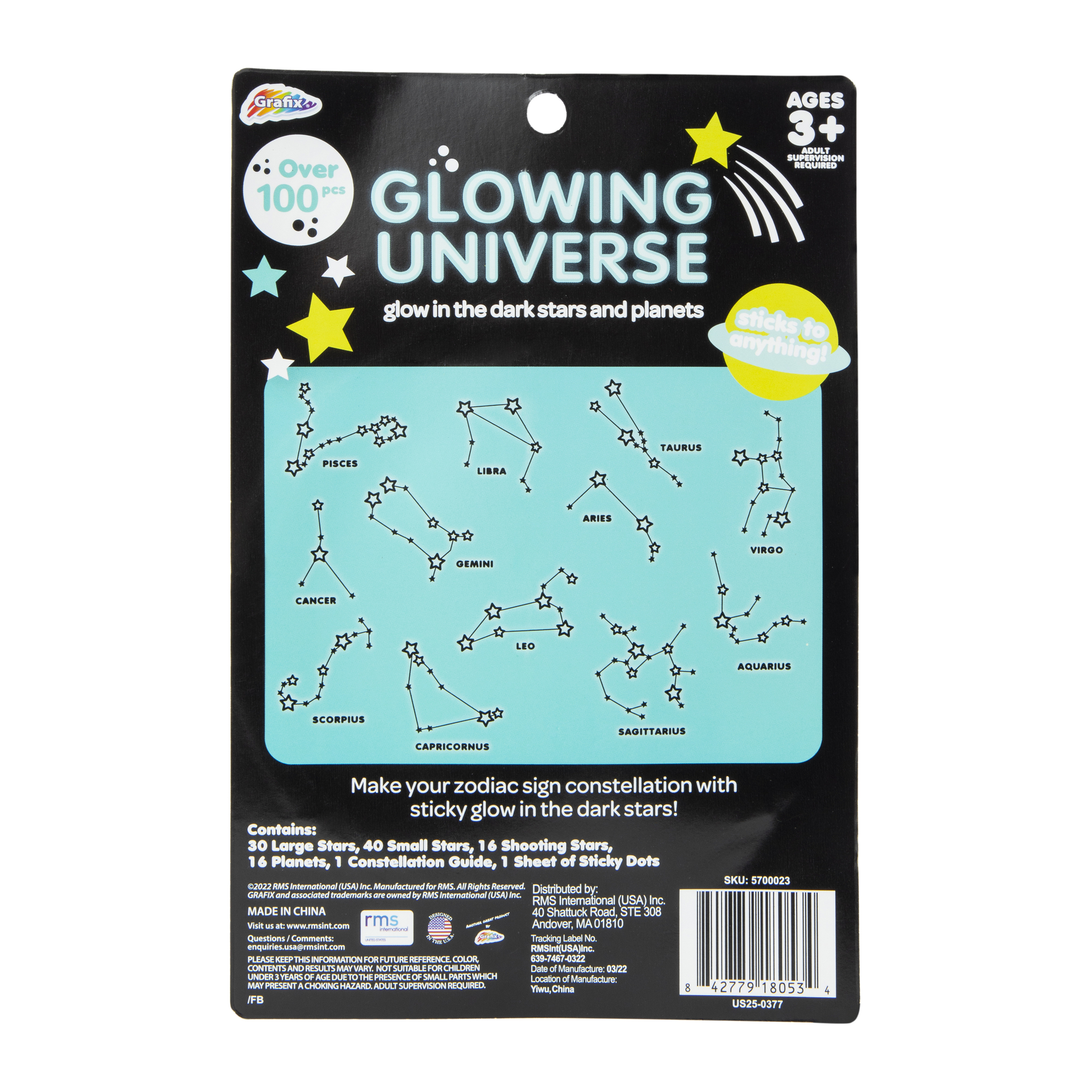 Glow in The Dark Stars & Planets With Over 100 Pieces