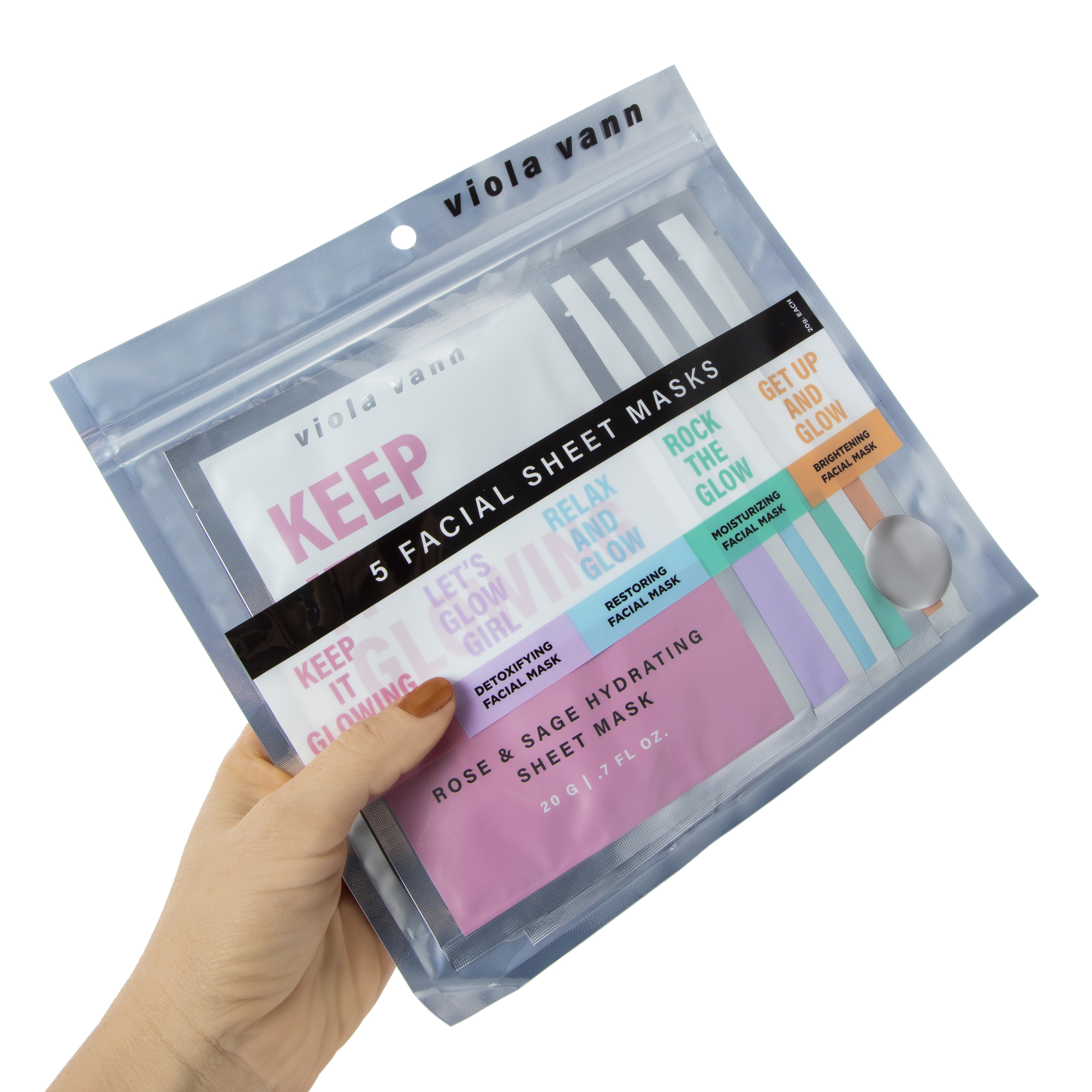 Viola Vann Face Masks 5-Pack - Fun