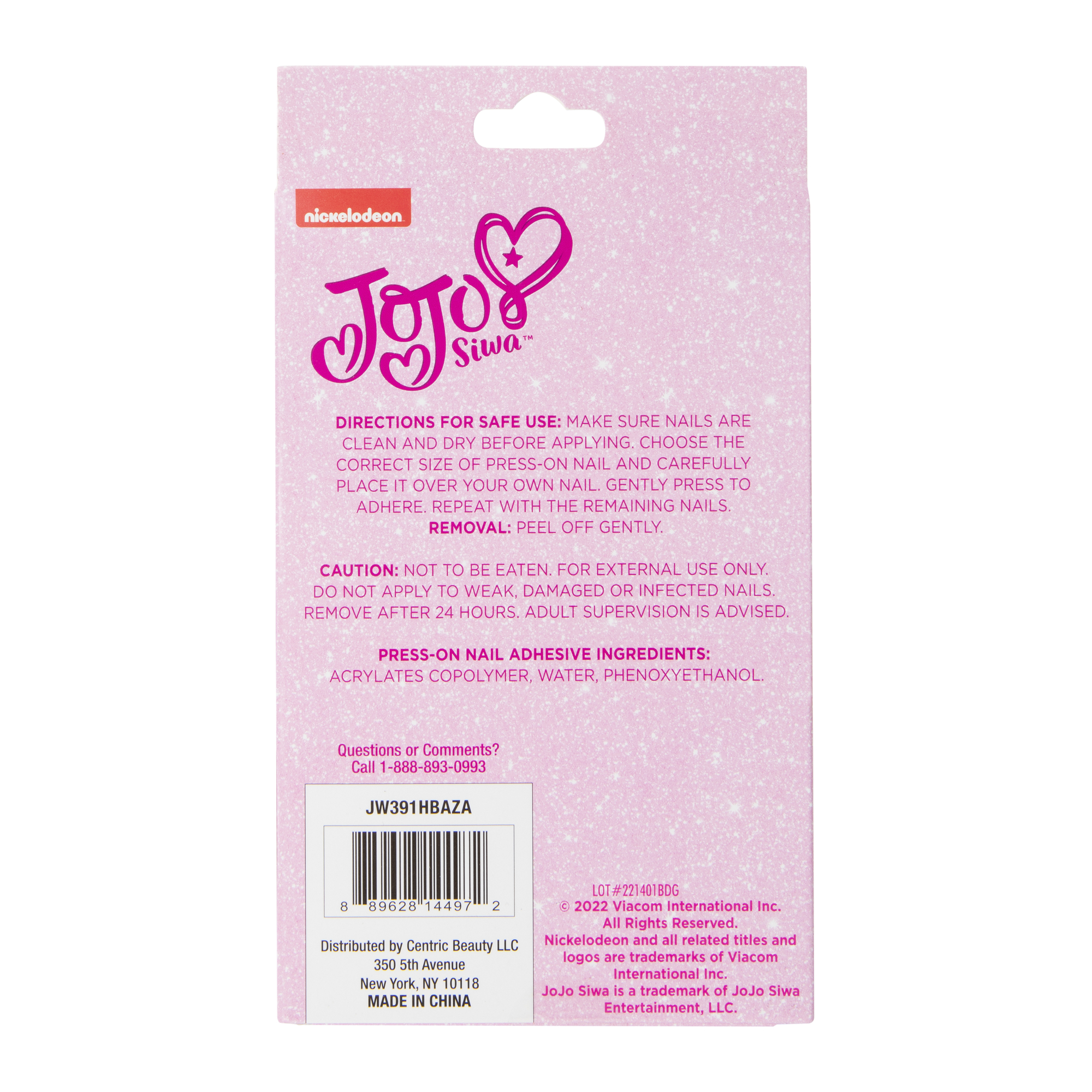 Jojo Siwa™ Press-On Nails Set 24-Piece