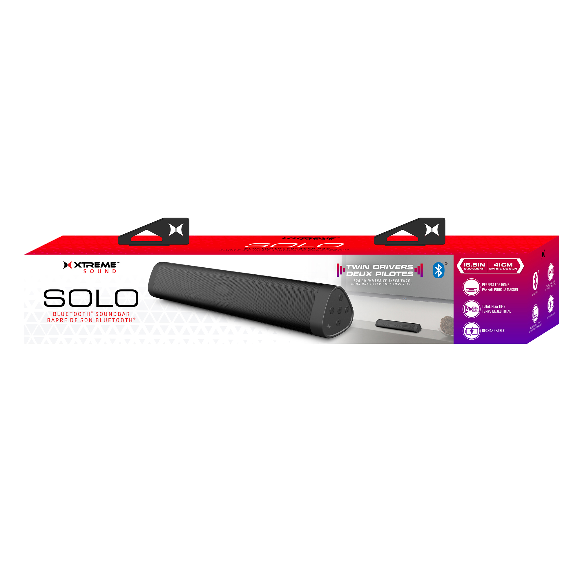 Solo Bluetooth® Soundbar With Twin Drivers 16.5in