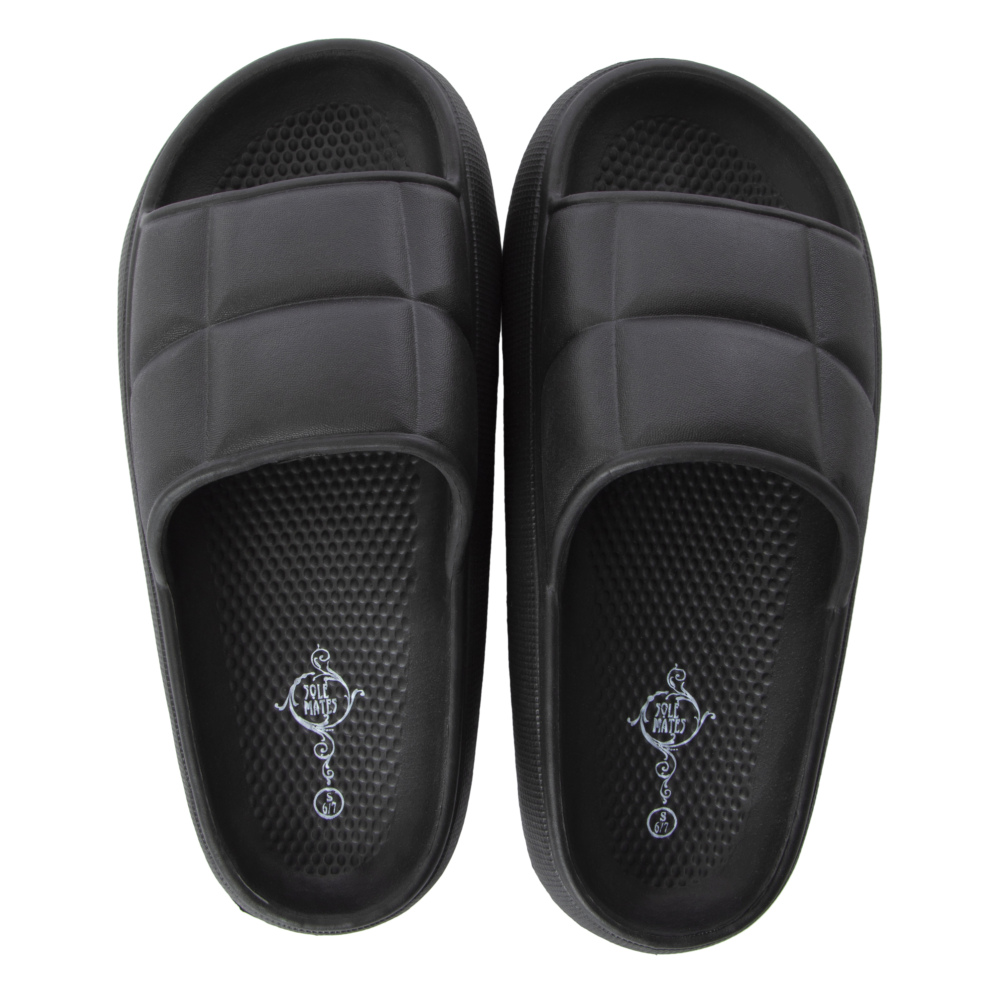 Ladies Quilted Puff Slide Sandals