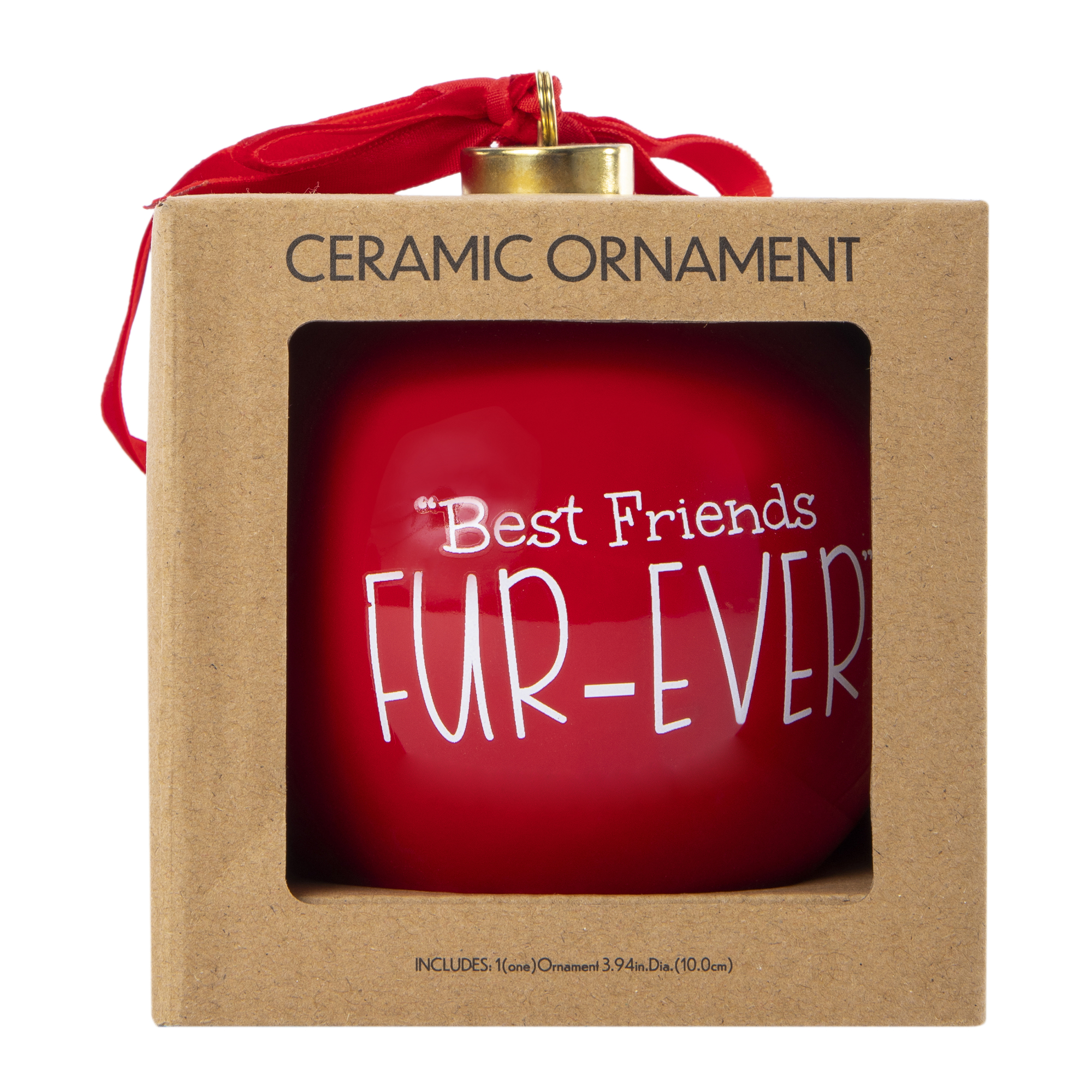 Shatterproof Ceramic Christmas Ornament