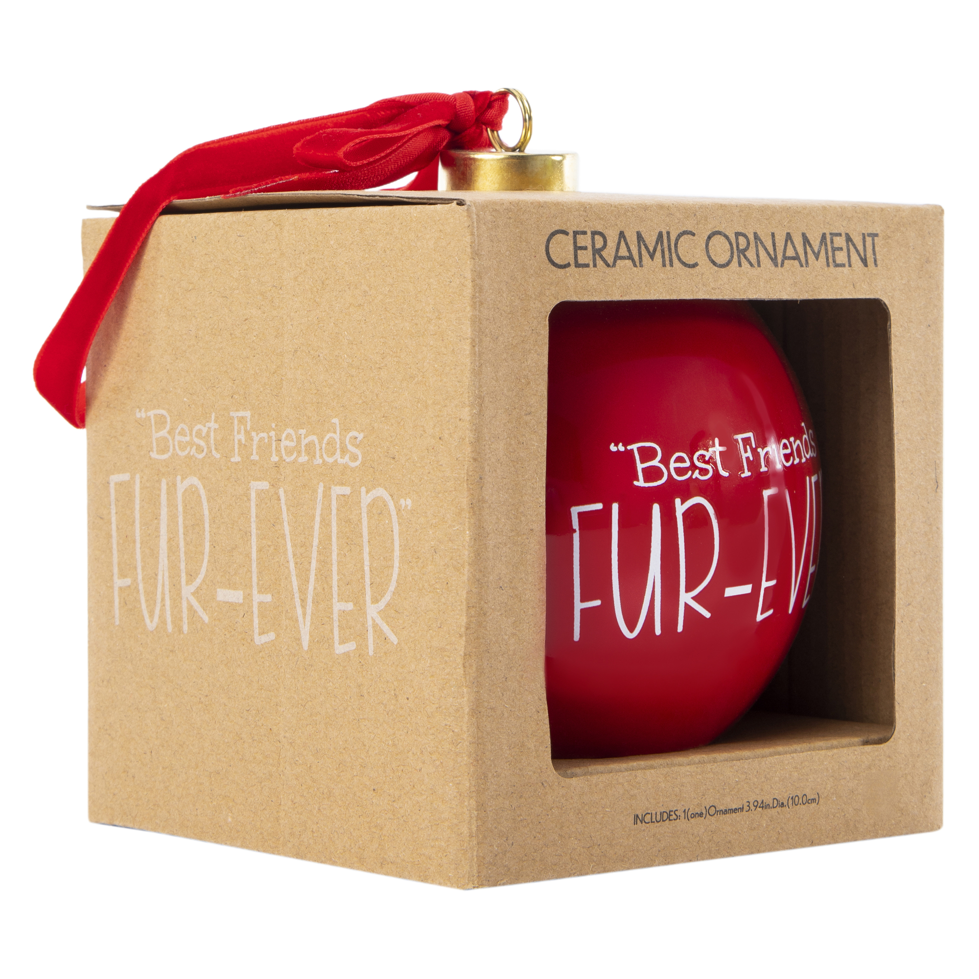 Shatterproof Ceramic Christmas Ornament