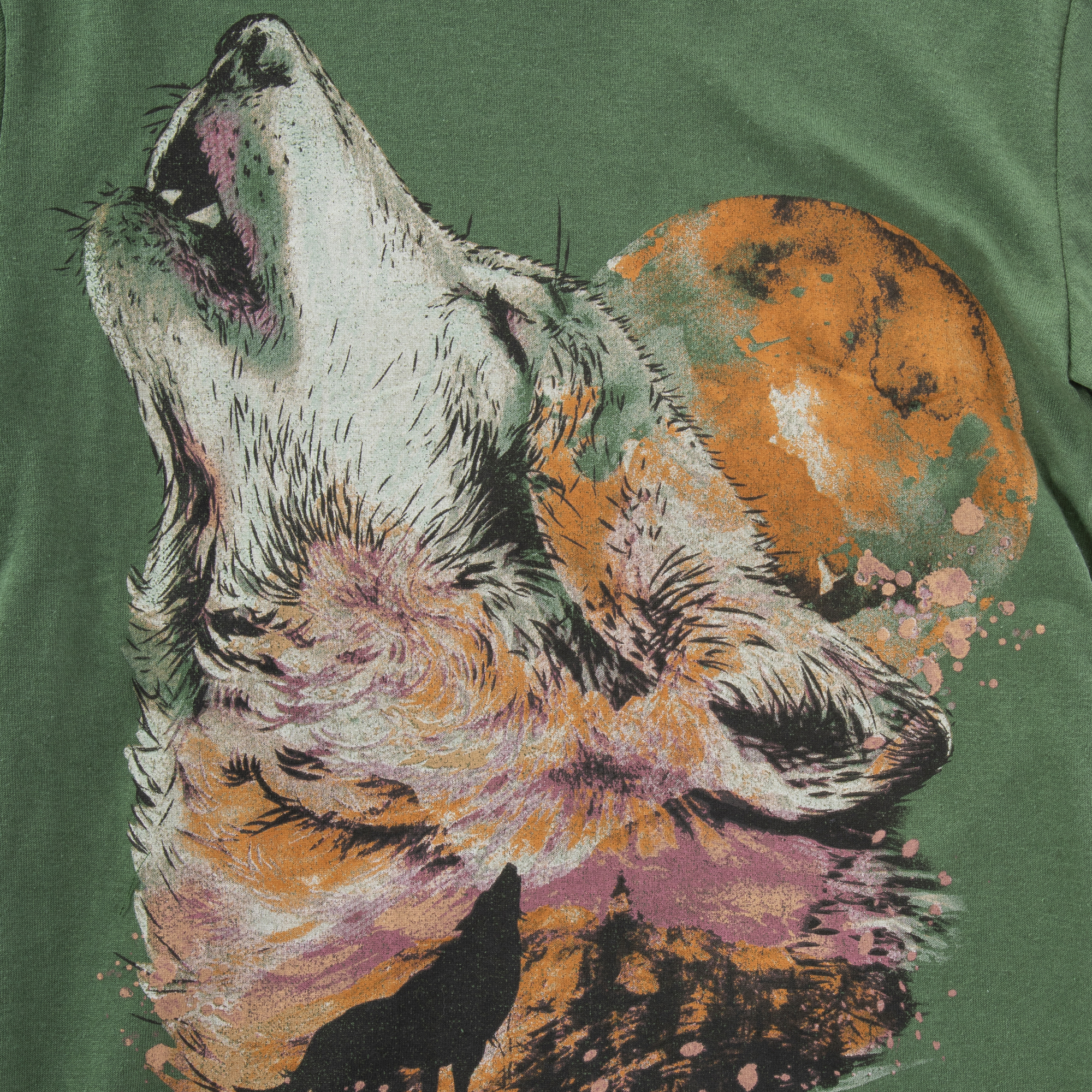 Wolf & Full Moon Graphic Tee