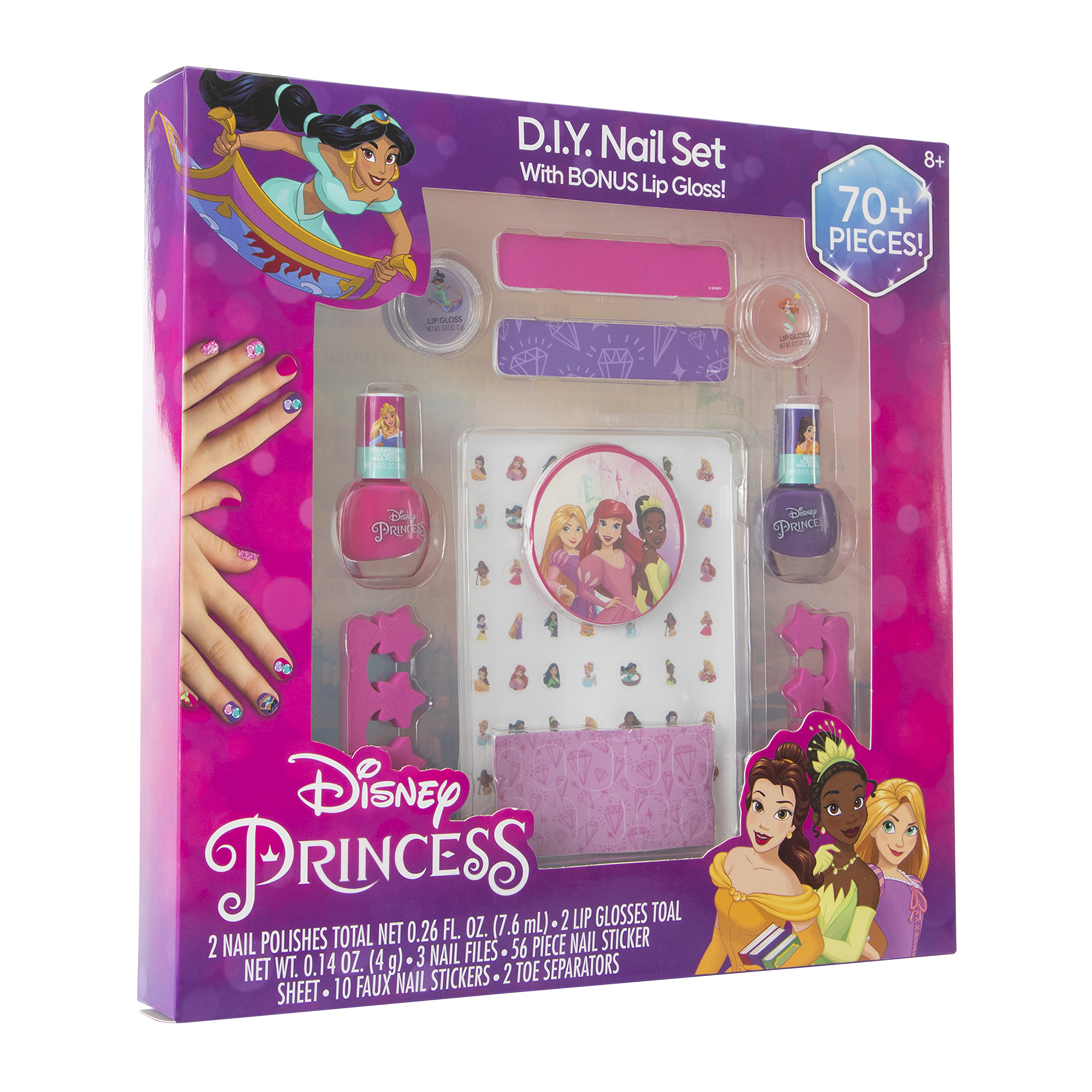 70-Piece Disney Princess DIY Nail Set