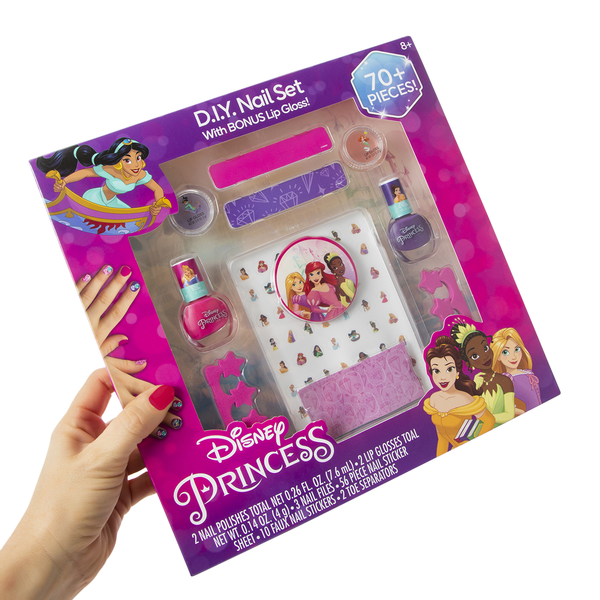 70-Piece Disney Princess DIY Nail Set