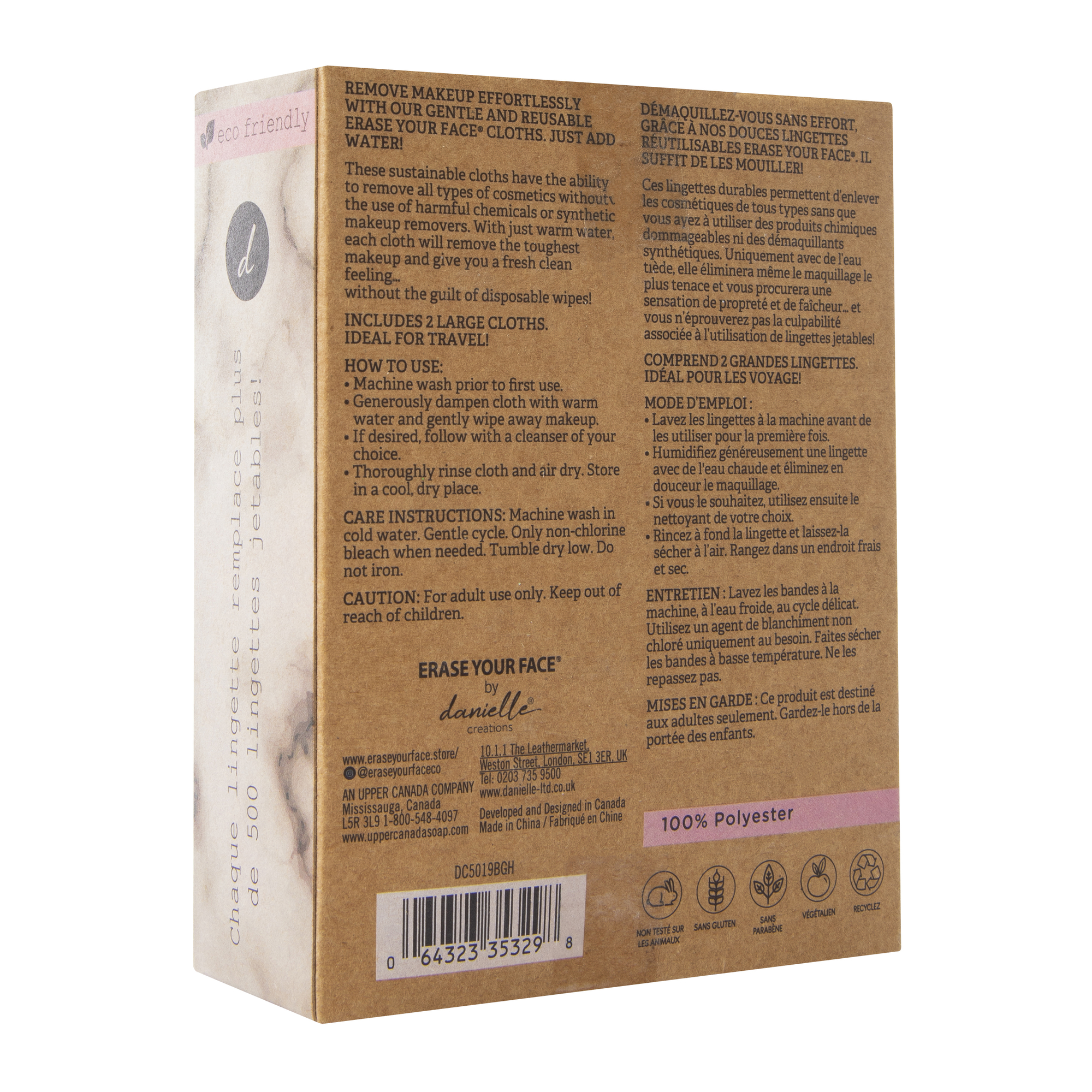 Erase Your Face® Reusable Makeup Removing Cloths 2-Pack