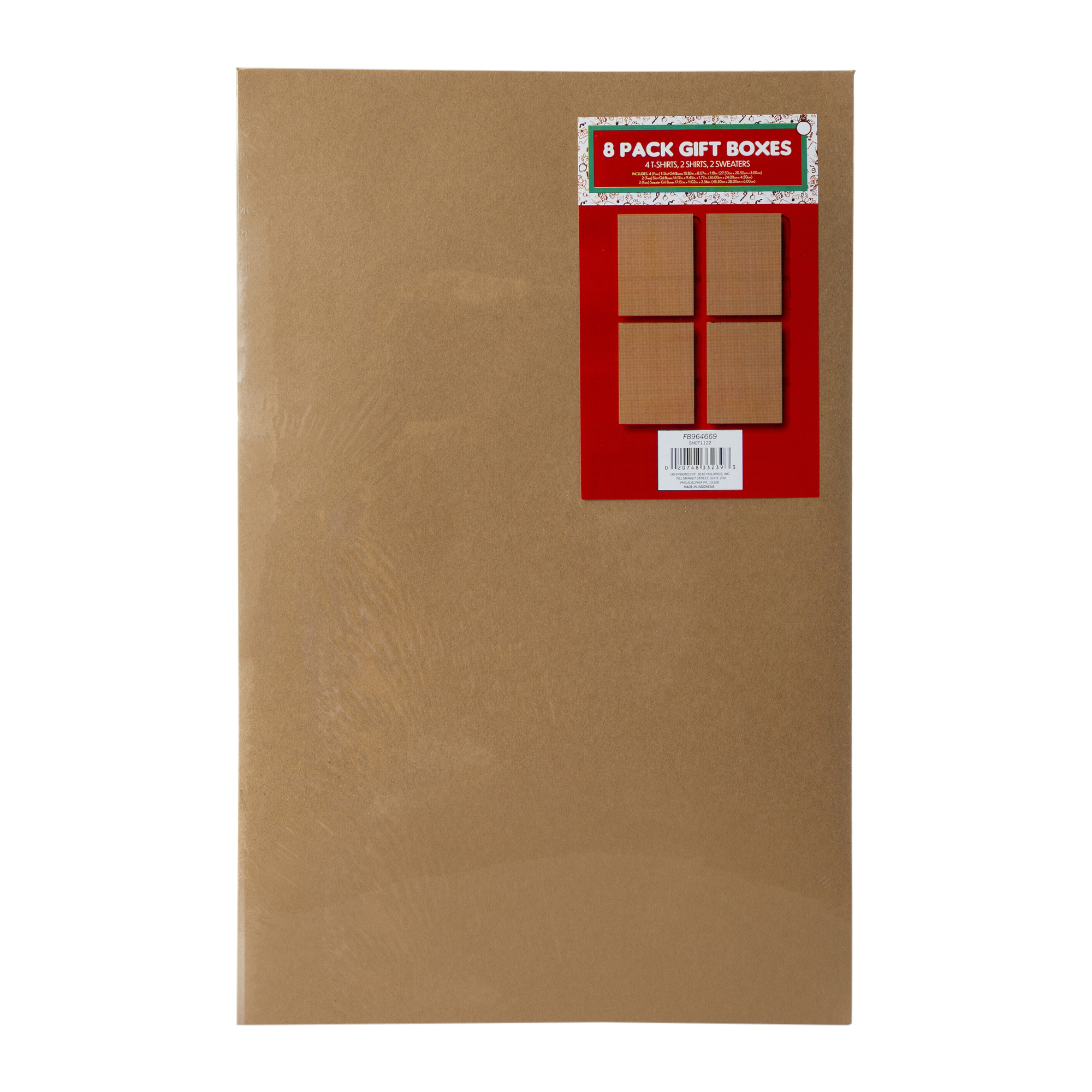 Kraft Gift Boxes 8-Pack