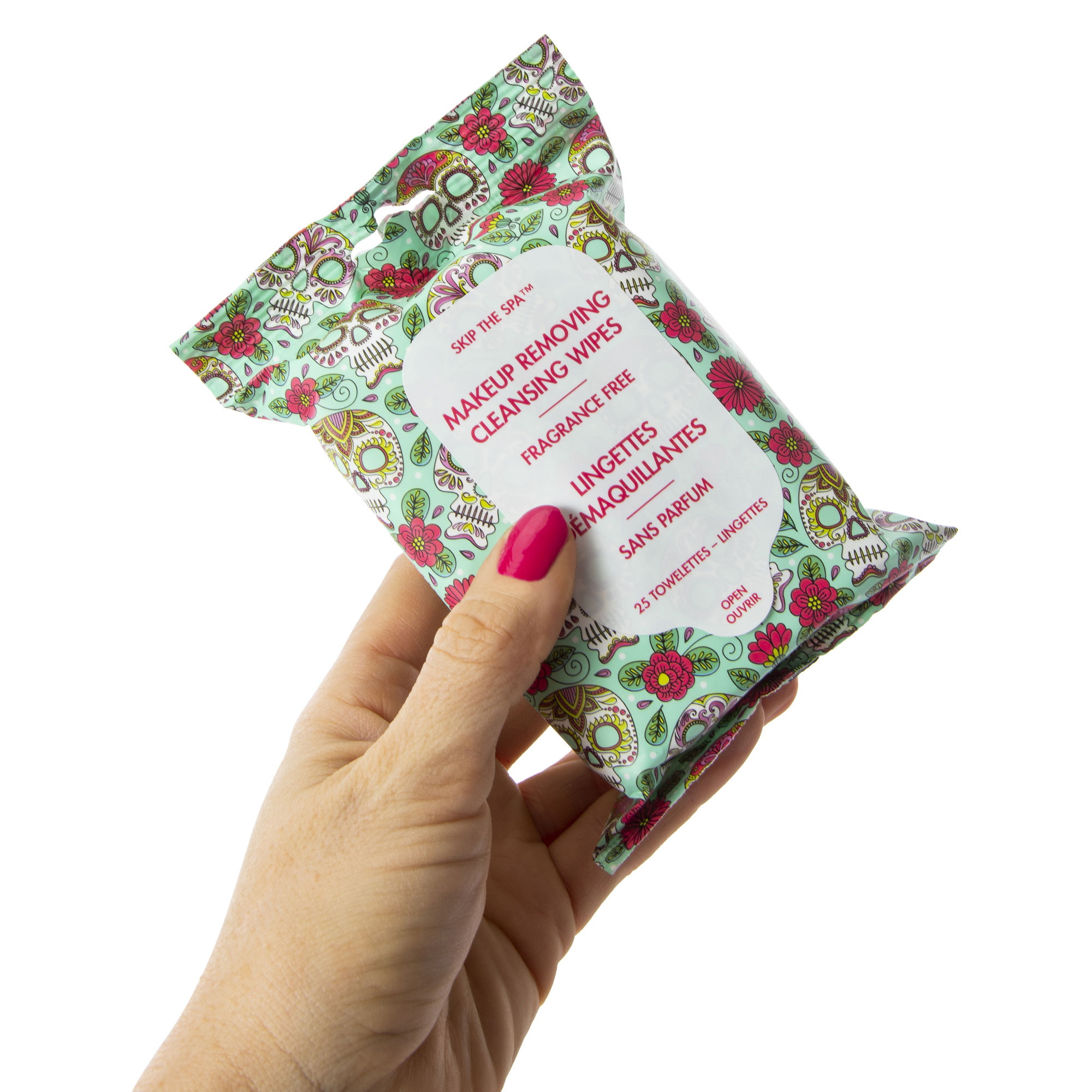 Skip The Spa™ Fragrance-Free Makeup Removing Cleansing Wipes 25-Count