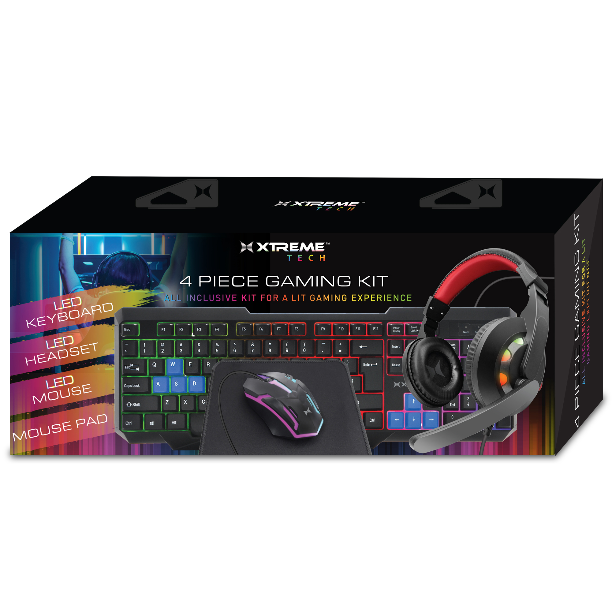 4-Piece LED Gaming Gear Kit