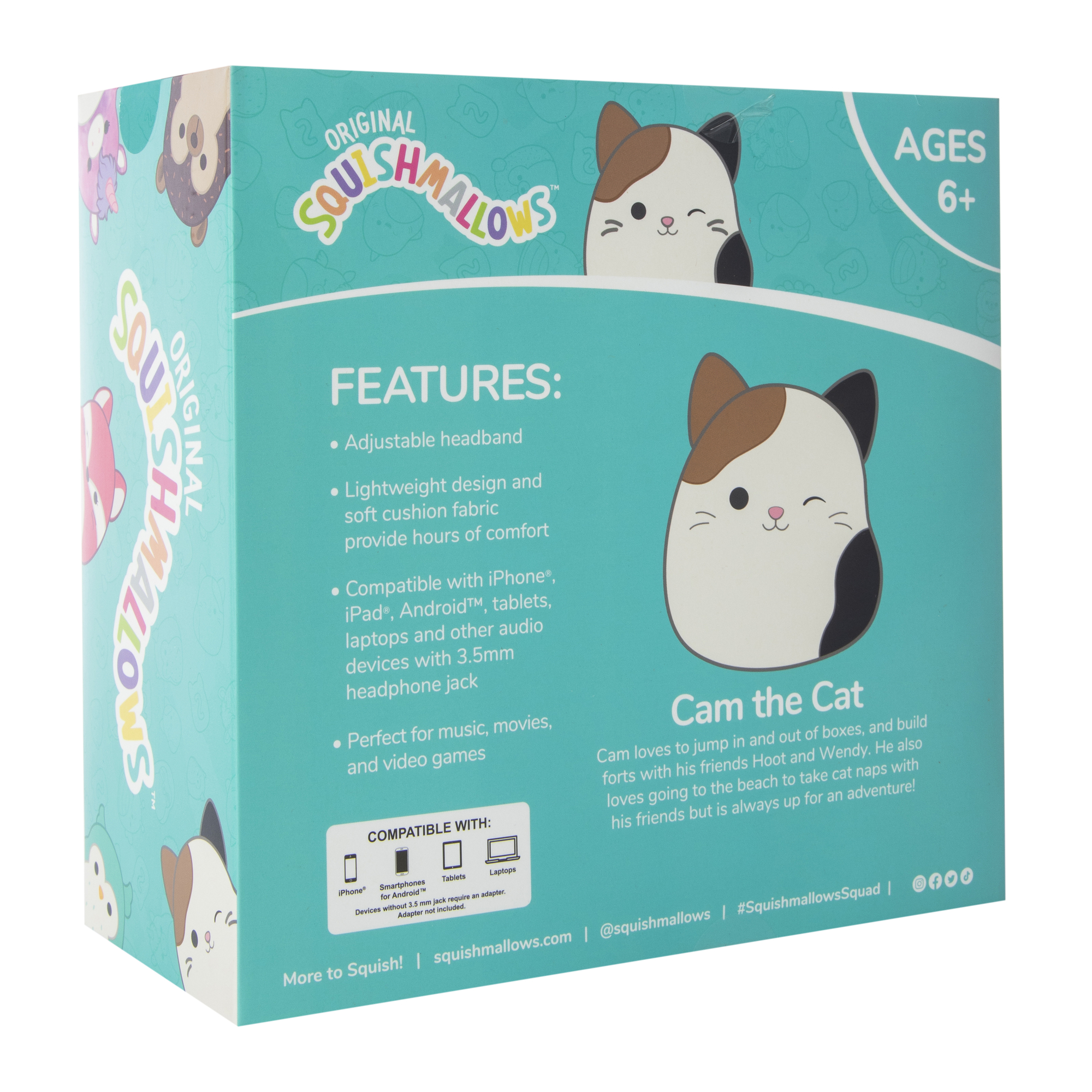 Squishmallows™ Plush Wired Headphones