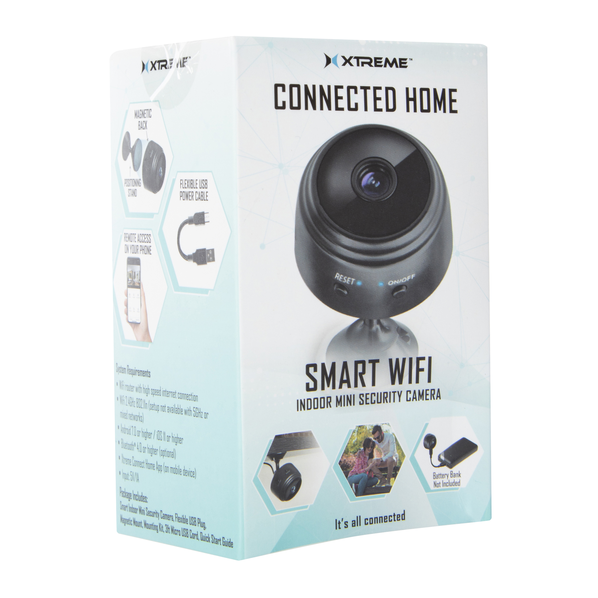 Connected Home Smart Wi-Fi indoor Mini Security Camera