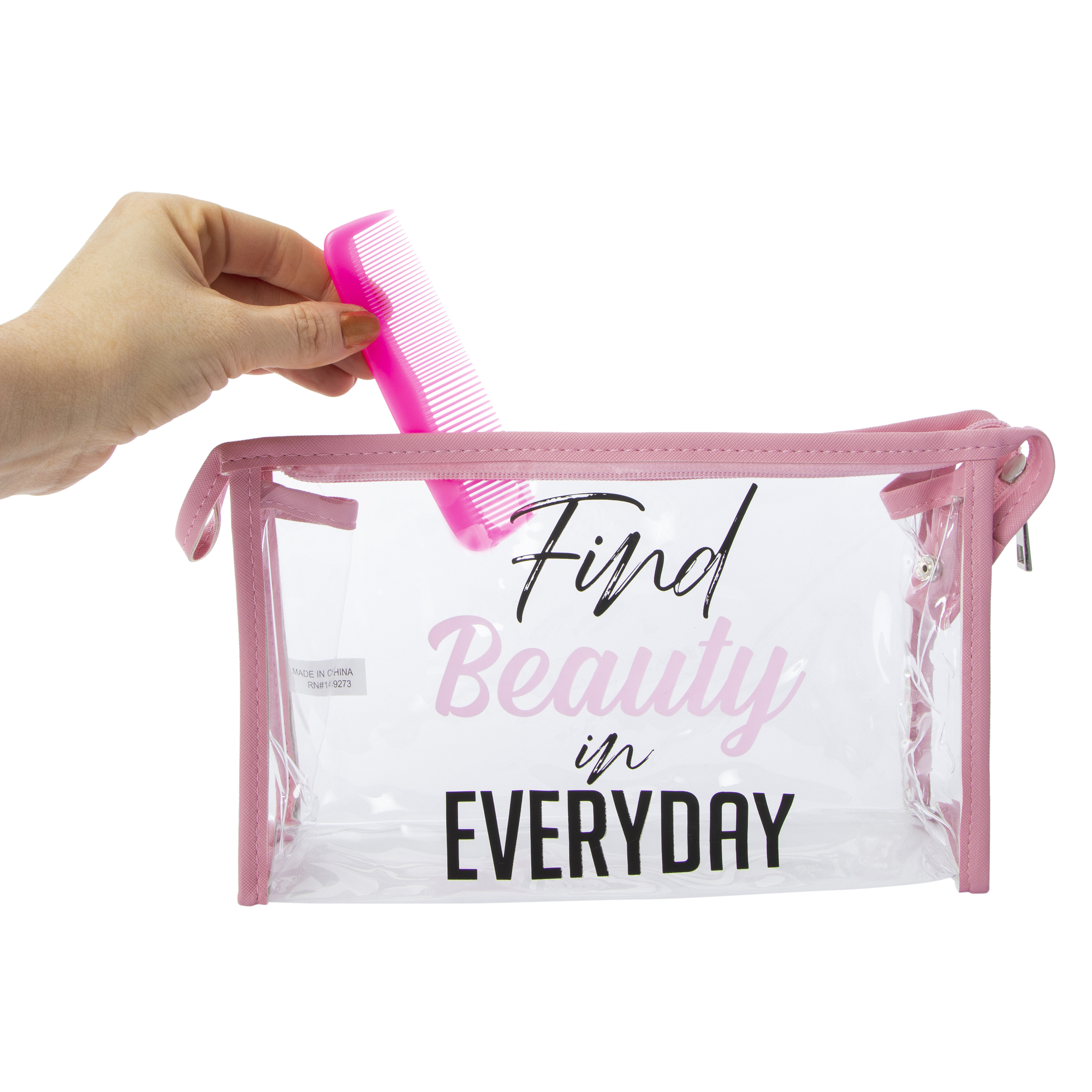 Translucent Cosmetic Bag 11in x 7in