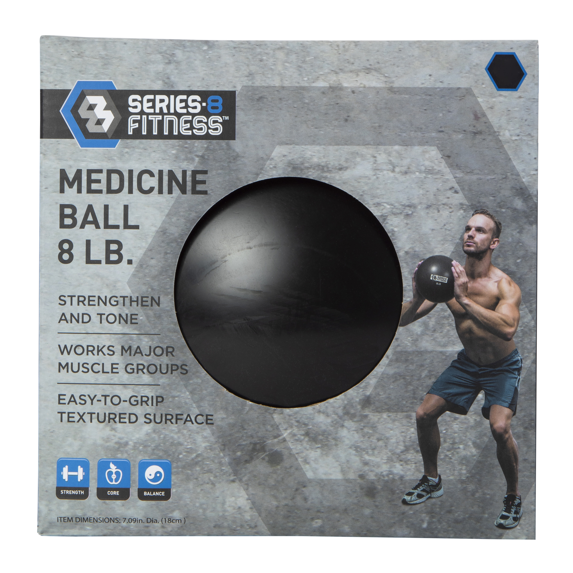 Series-8 Fitness™ 8lb Medicine Ball