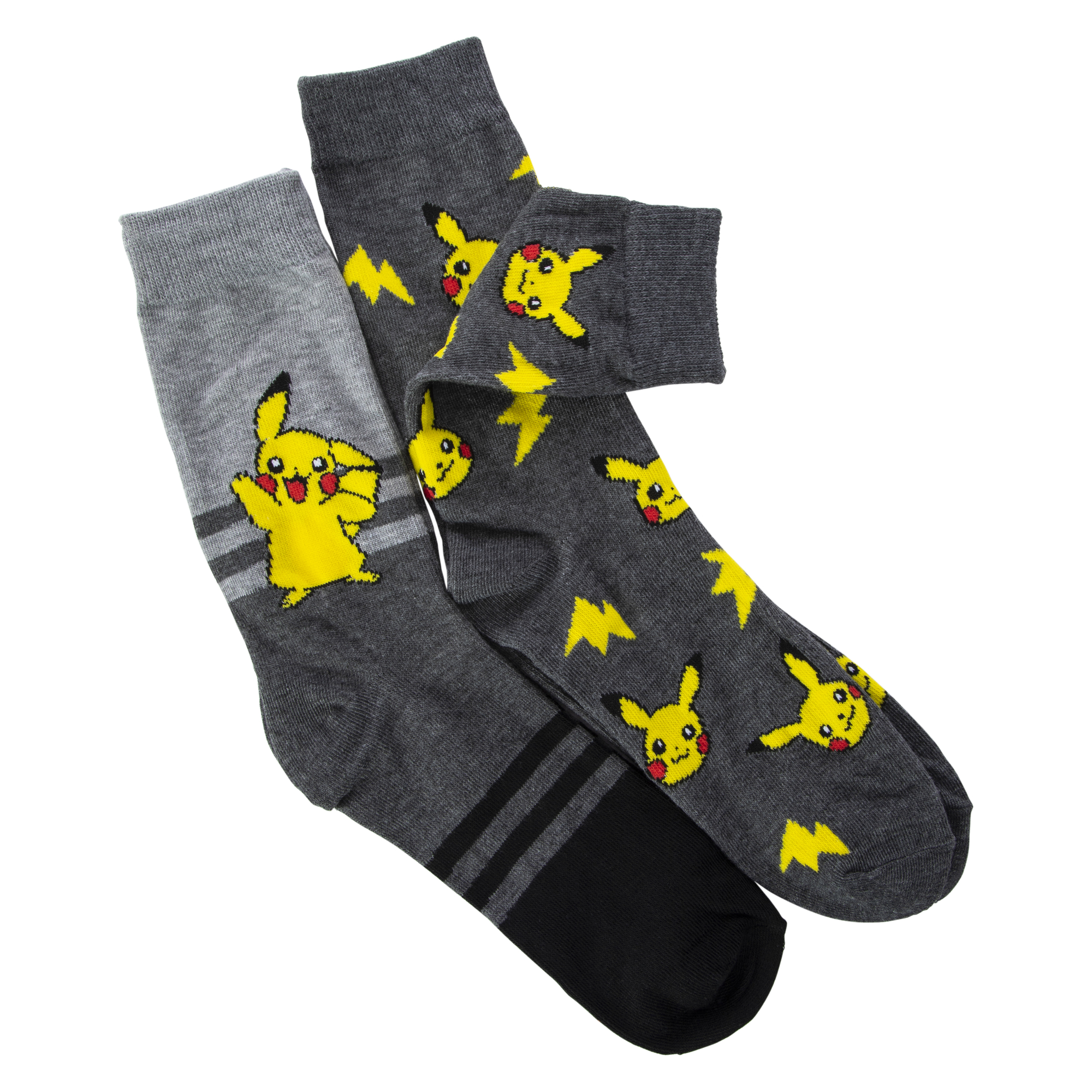 2-Pack Pokemon™ Mens Crew Socks - Pikachu