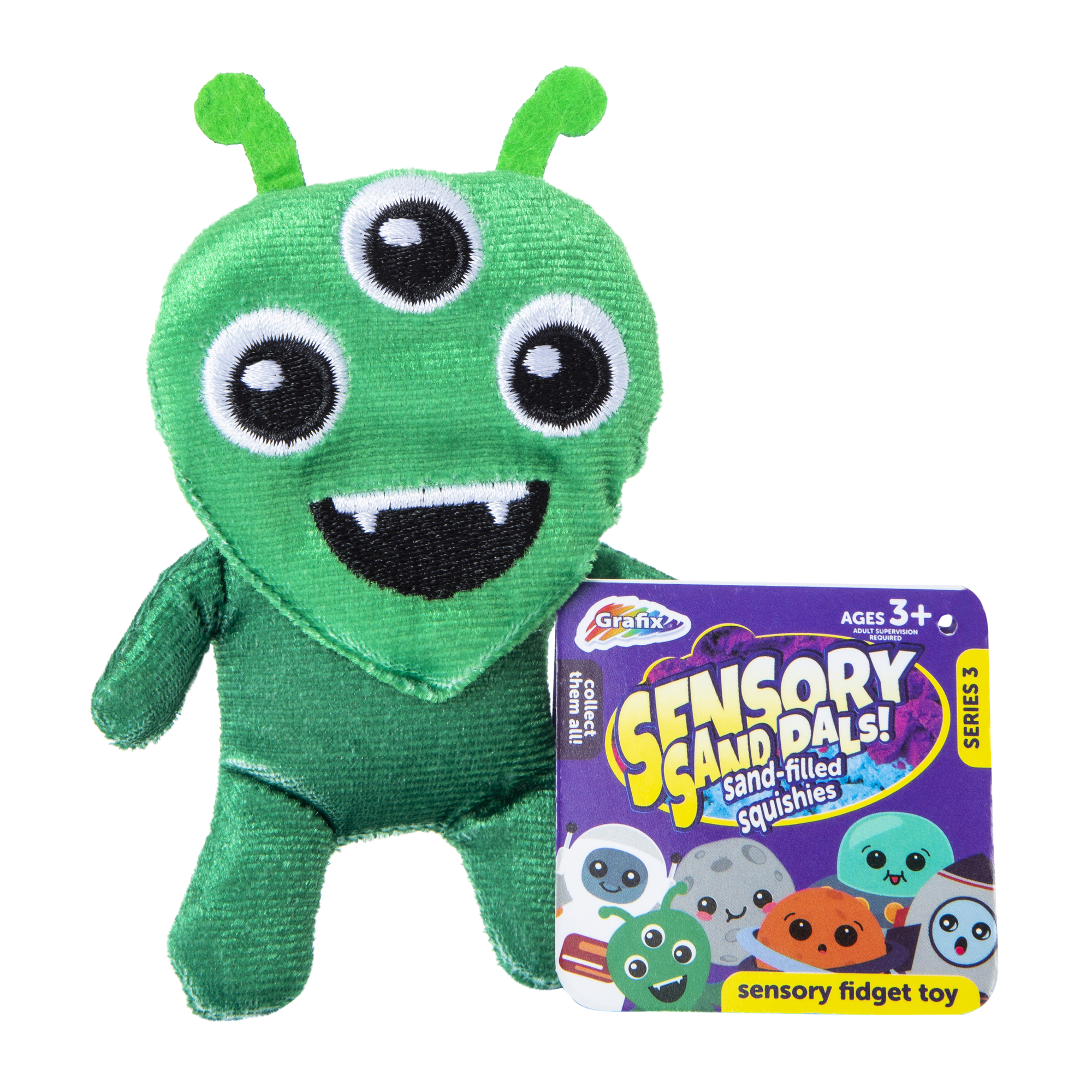 Grafix® Sensory Sand Pals Plush Squishy Toy