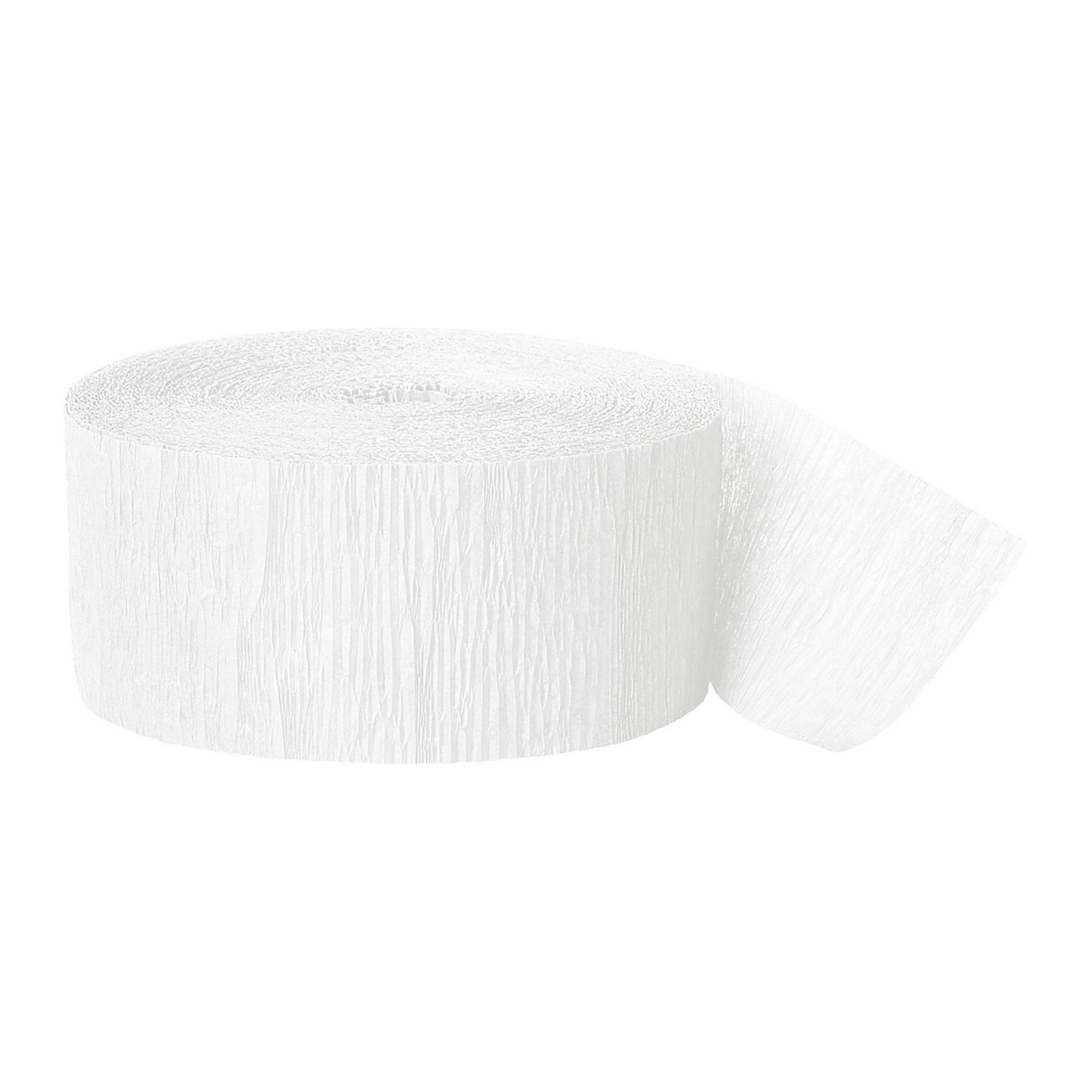 Crepe Paper Streamer 81ft - White