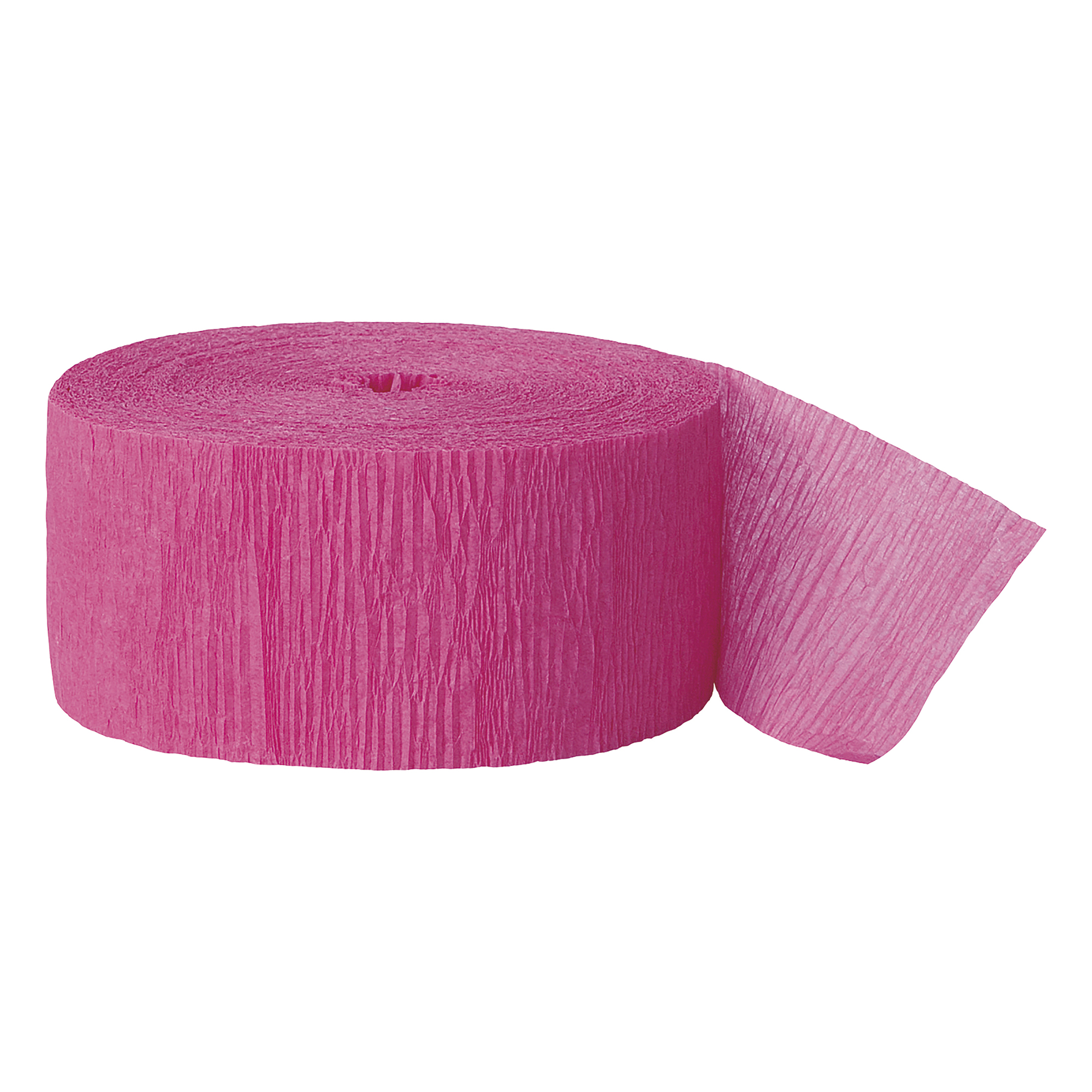 Hot Pink Crepe Streamer - Hot Pink