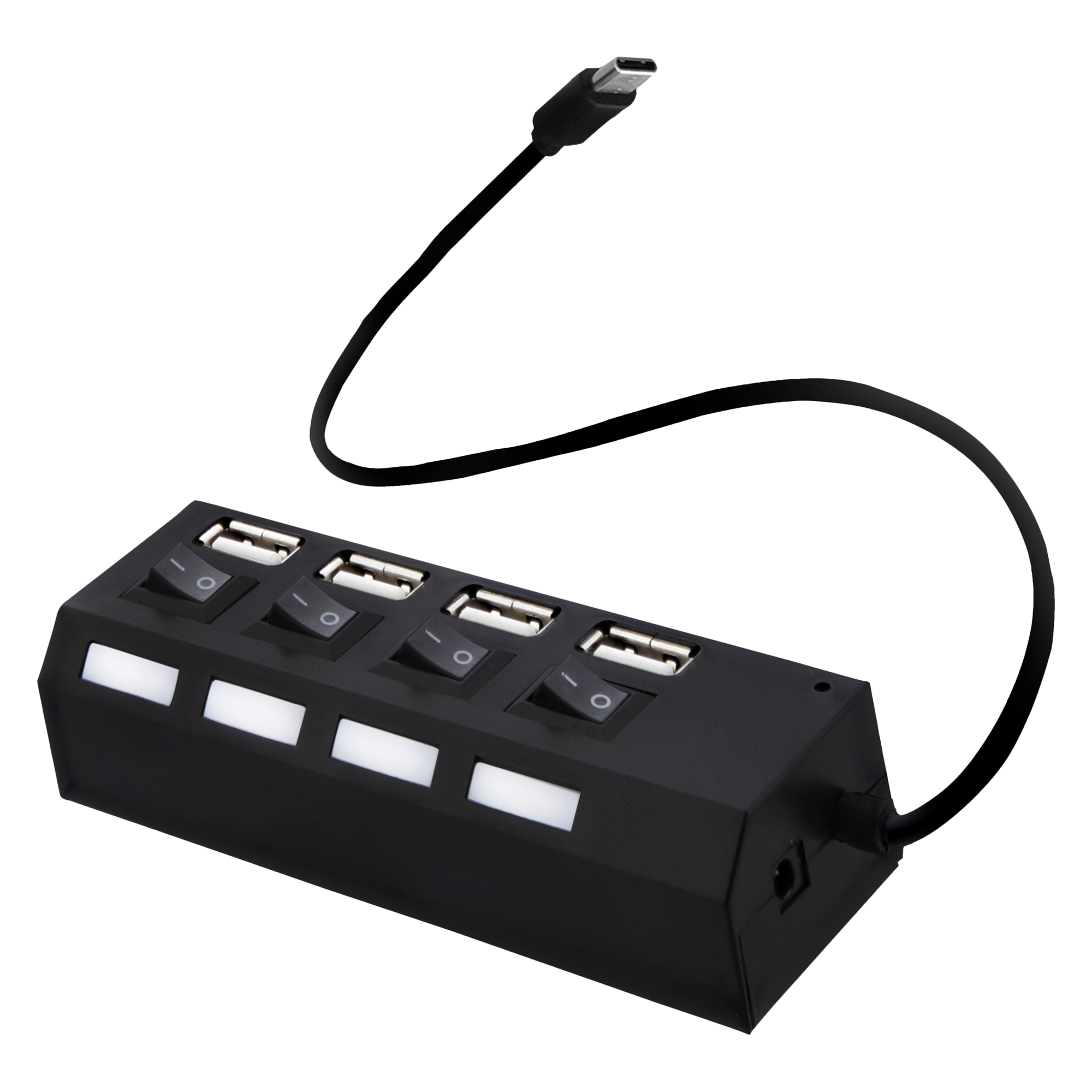 USB-C 2.0 4-Port Charging Hub With Power Switches