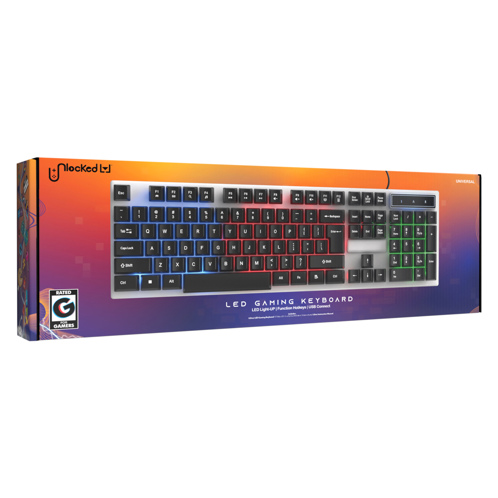 Unlocked Lvl™ LED Gaming Keyboard